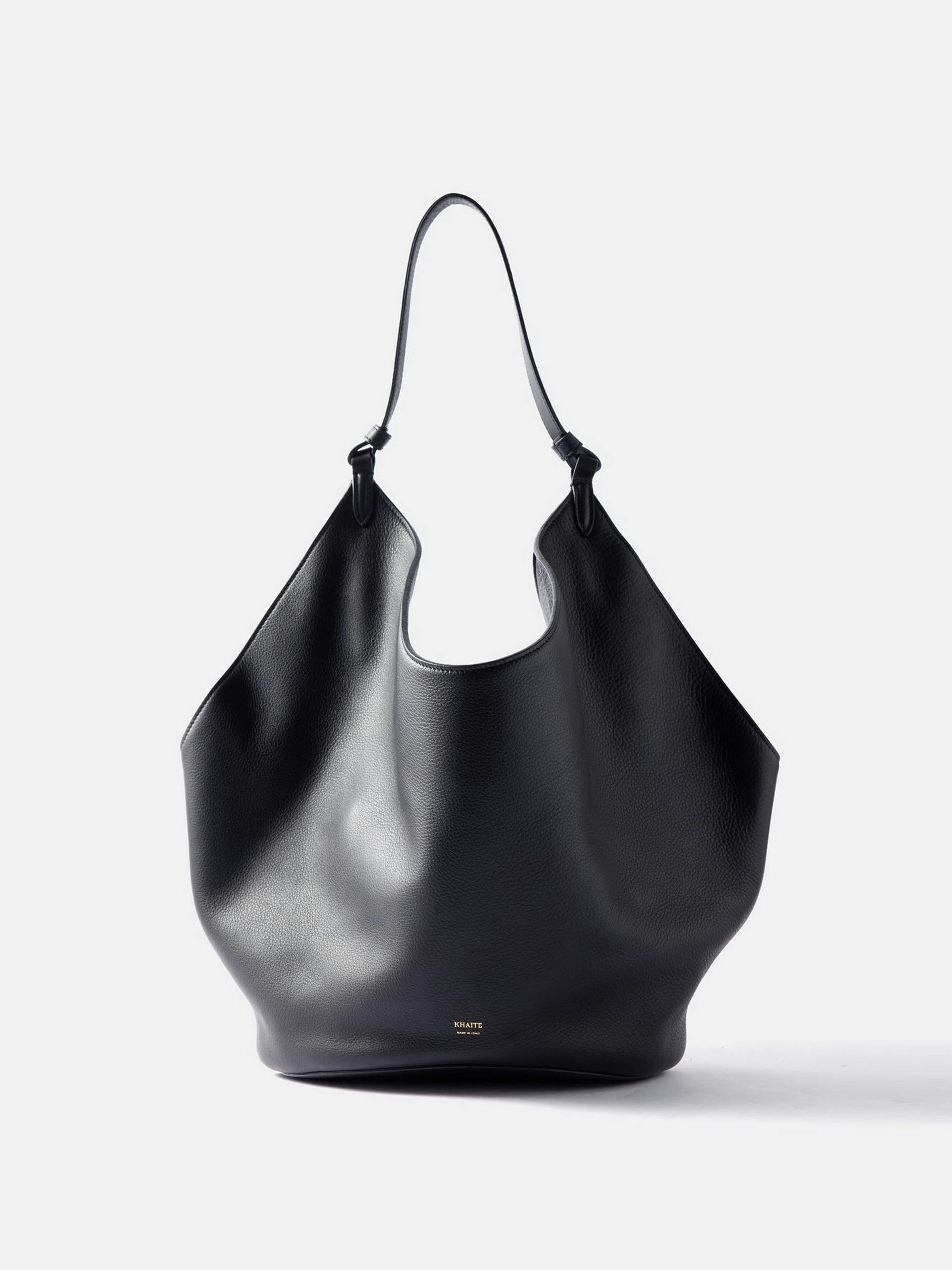 Lotus medium leather tote bag