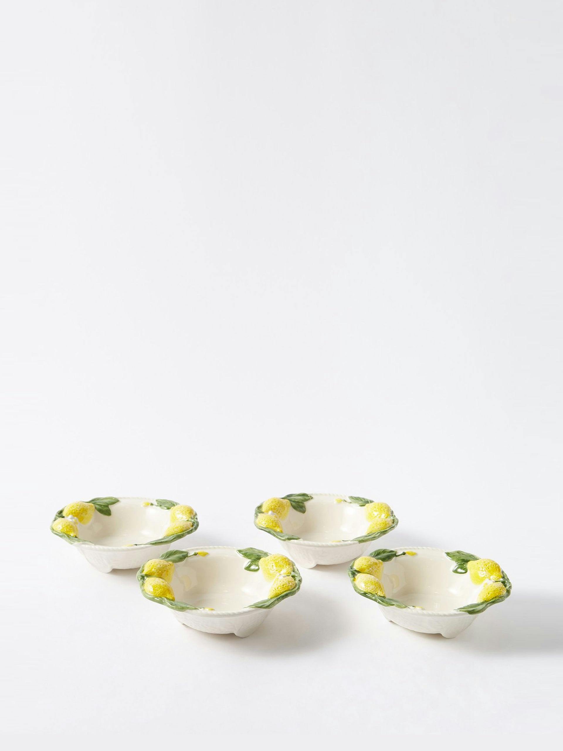 Lemon ceramic bowls (set of 4)