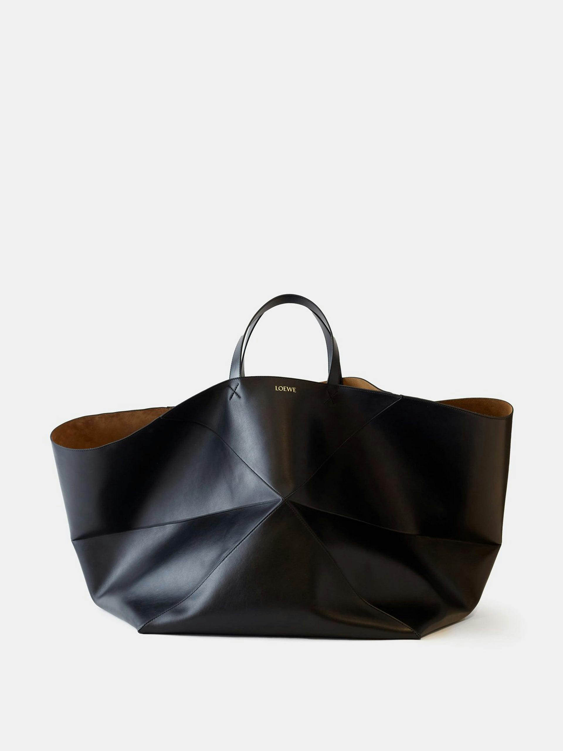 Puzzle Fold XL leather tote bag