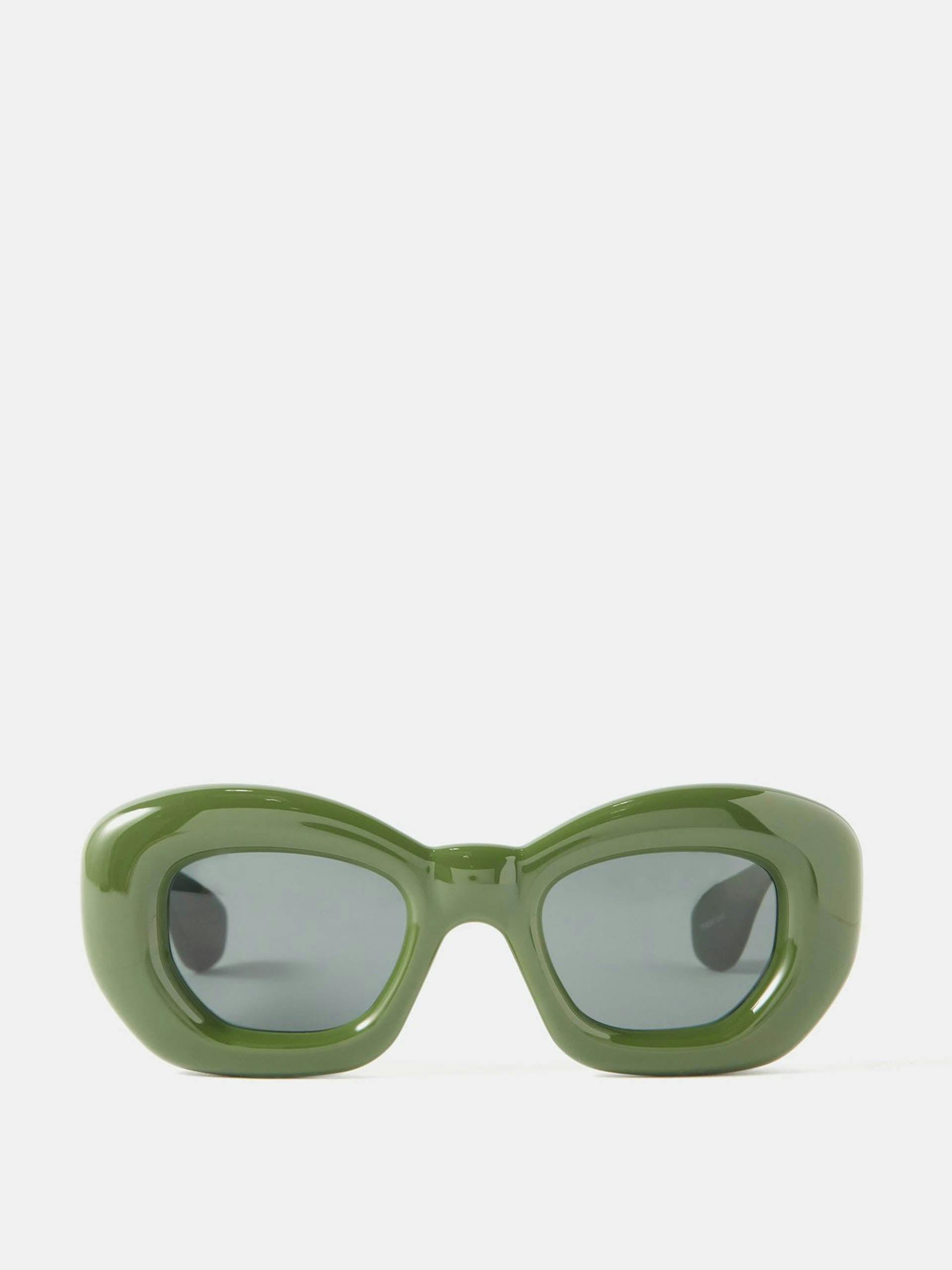 Inflated cat-eye acetate sunglasses