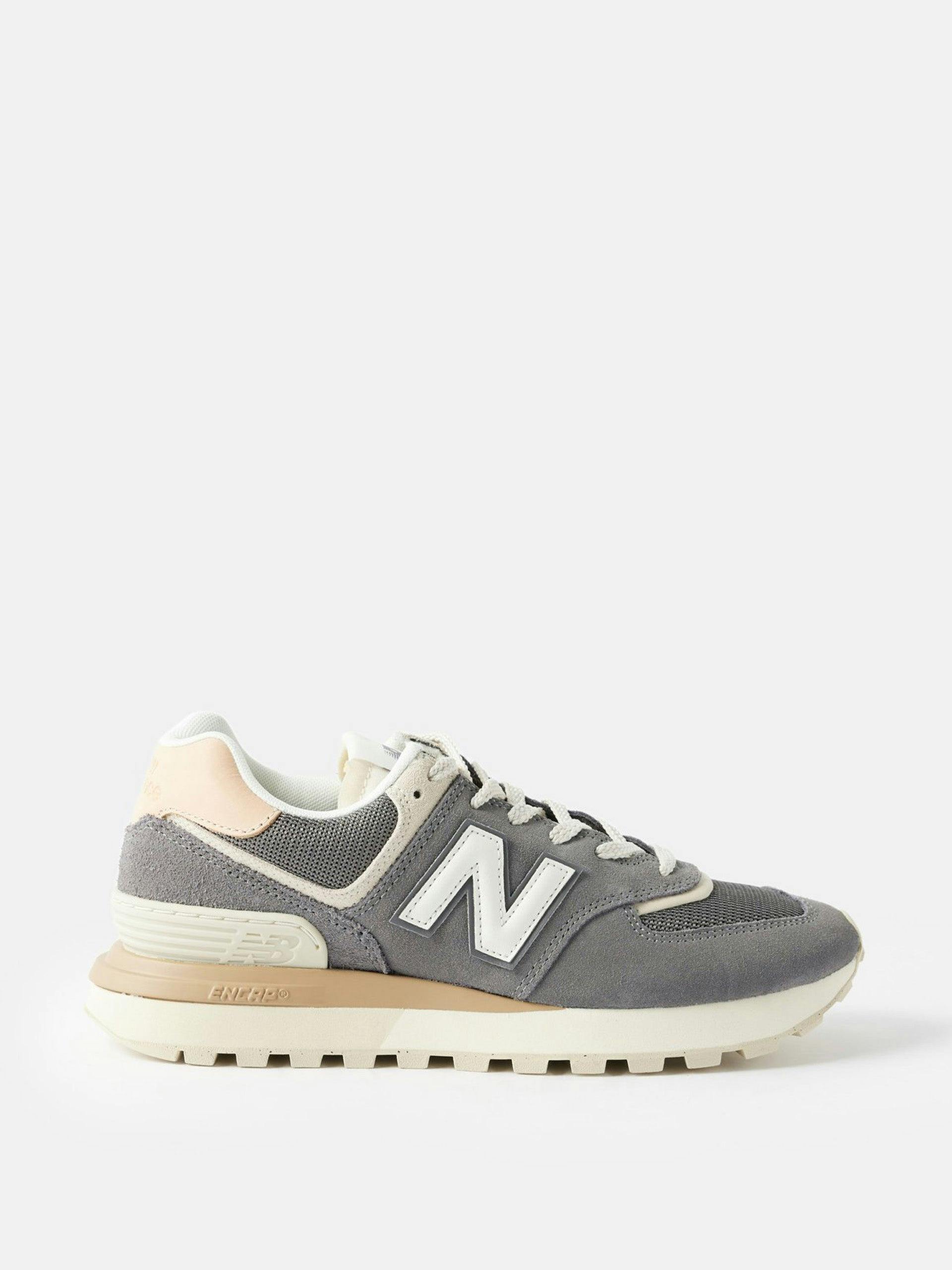 574 suede, leather and mesh trainers
