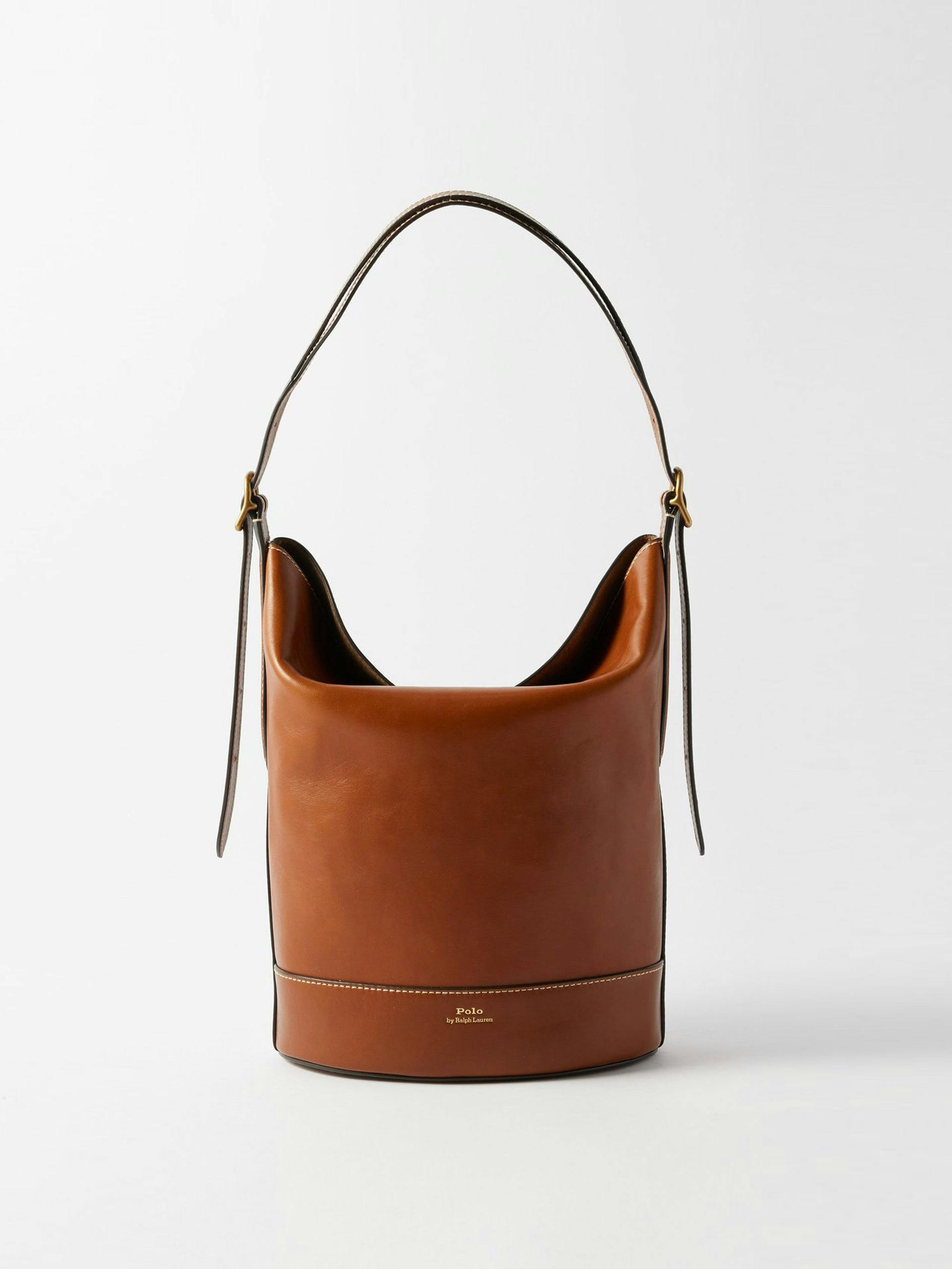 Bellport leather bucket shoulder bag