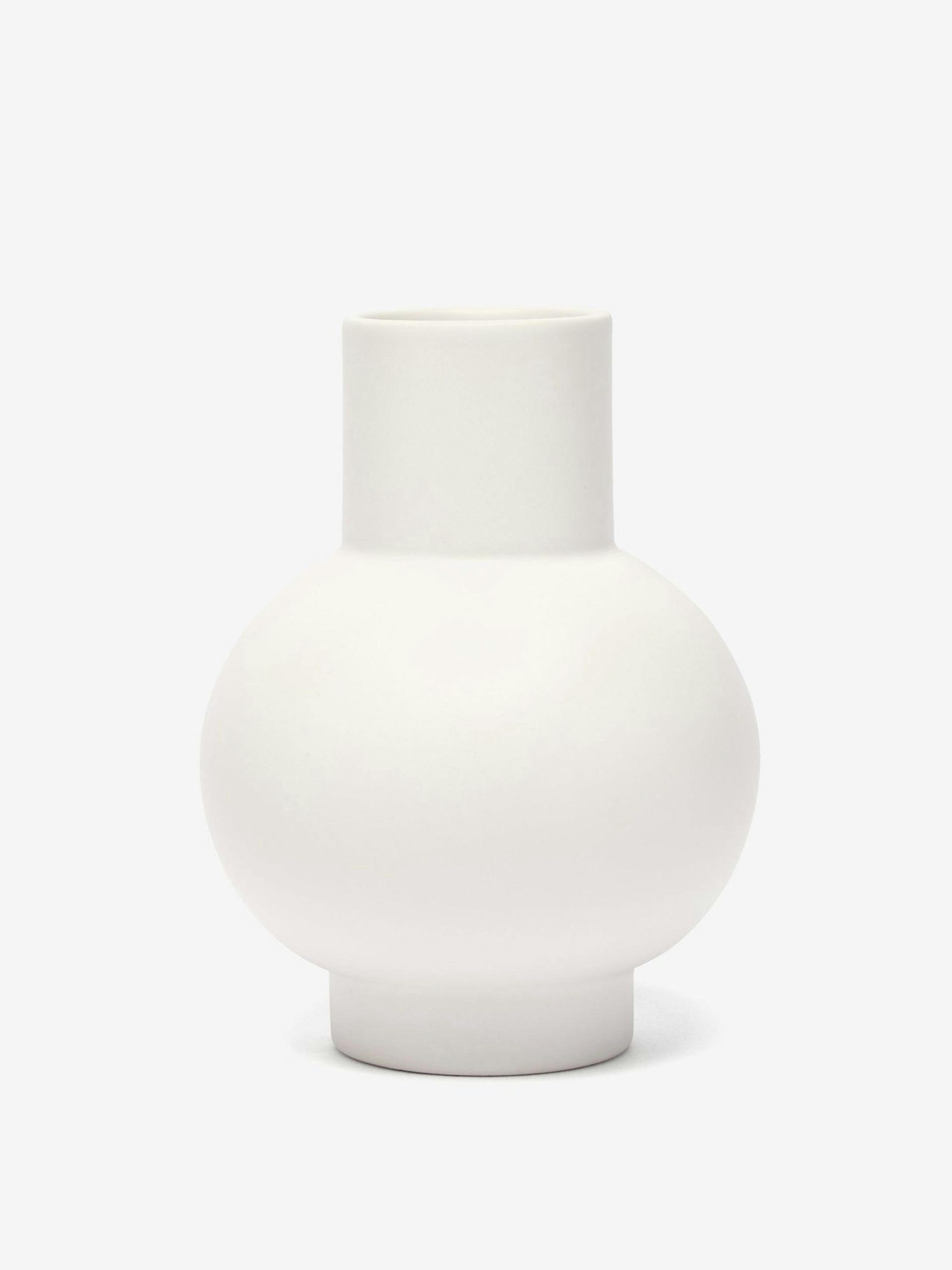 White large ceramic vase