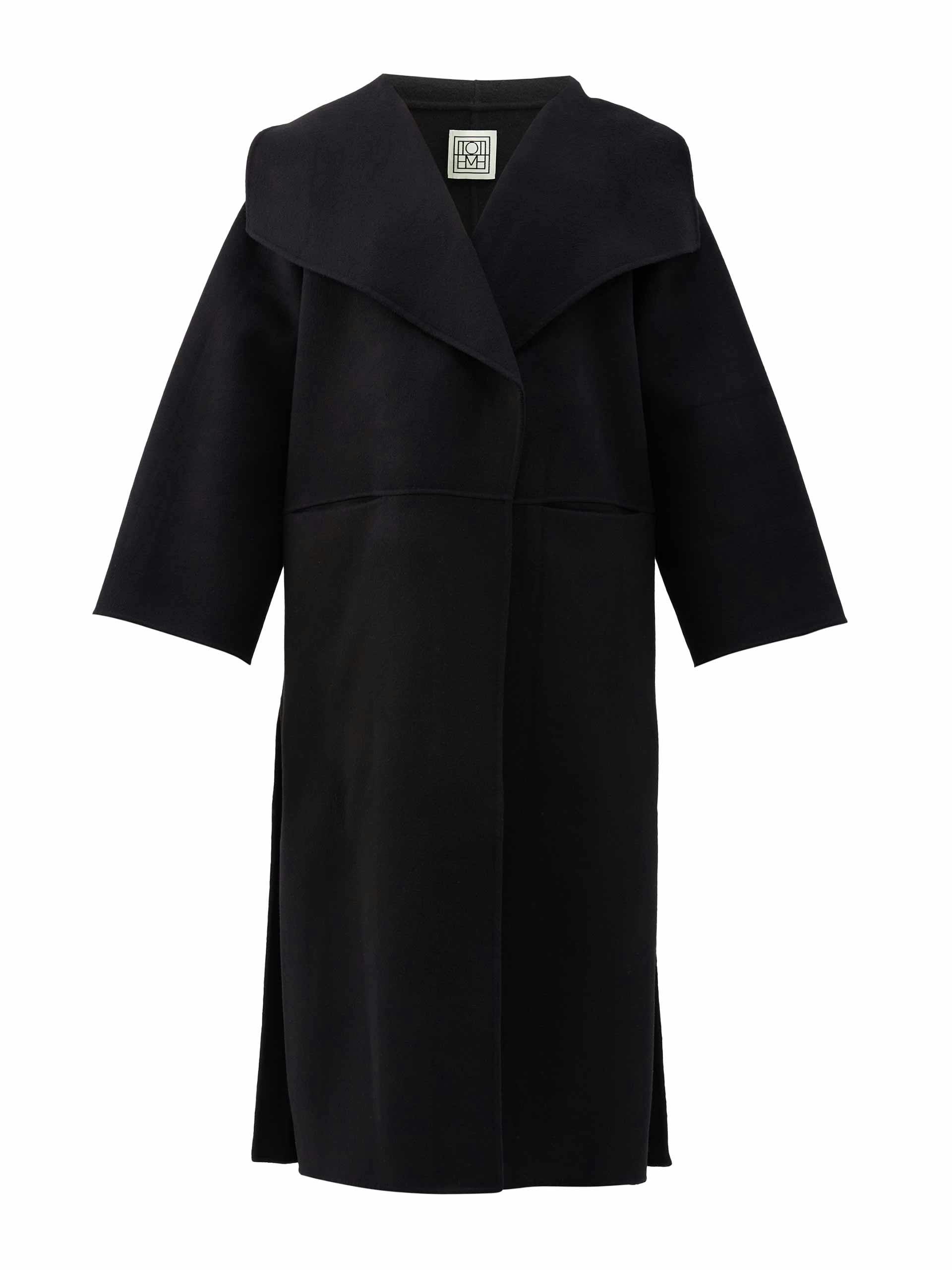 Signature pressed wool and cashmere coat
