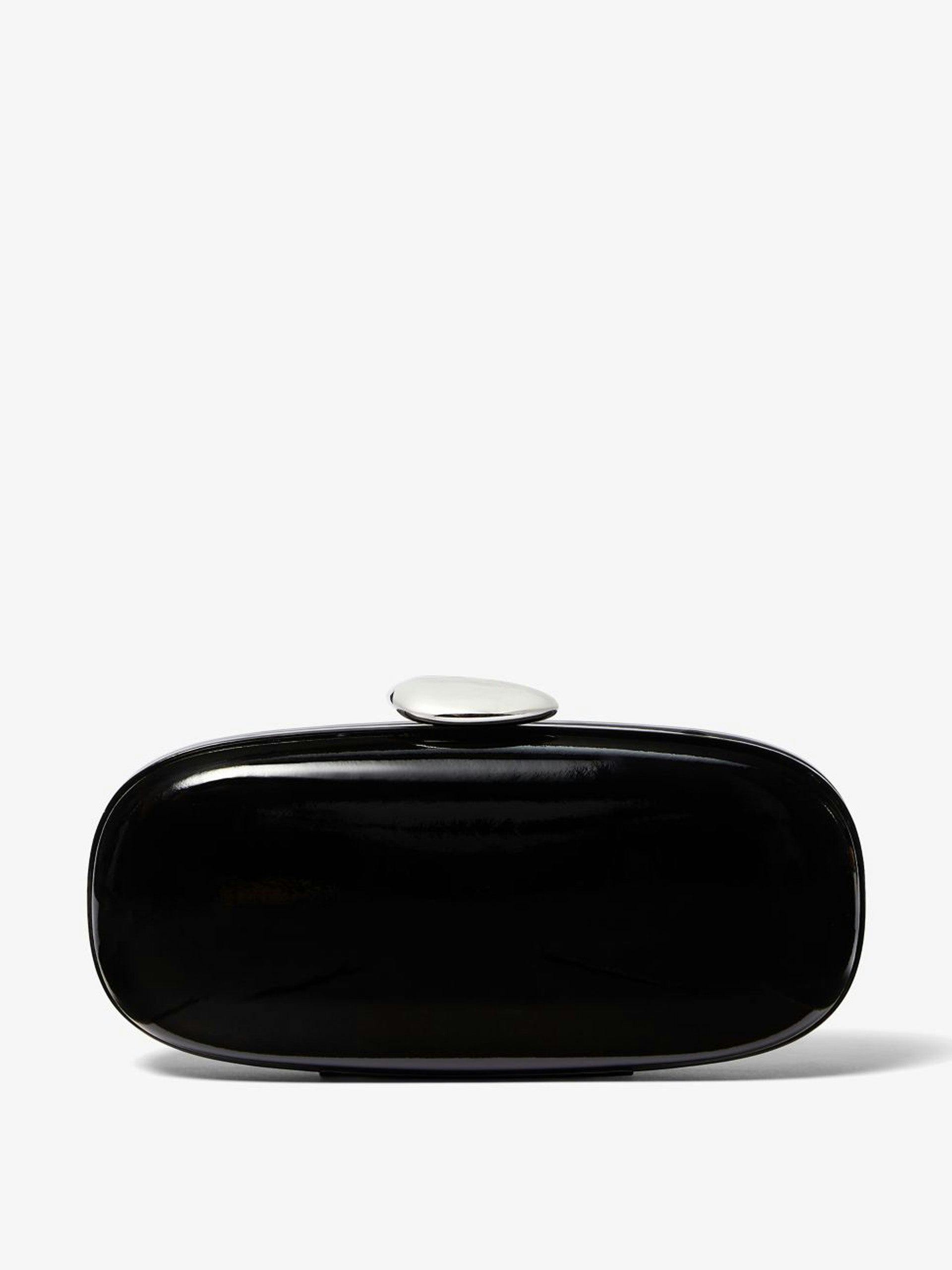 Tina small patent leather clutch