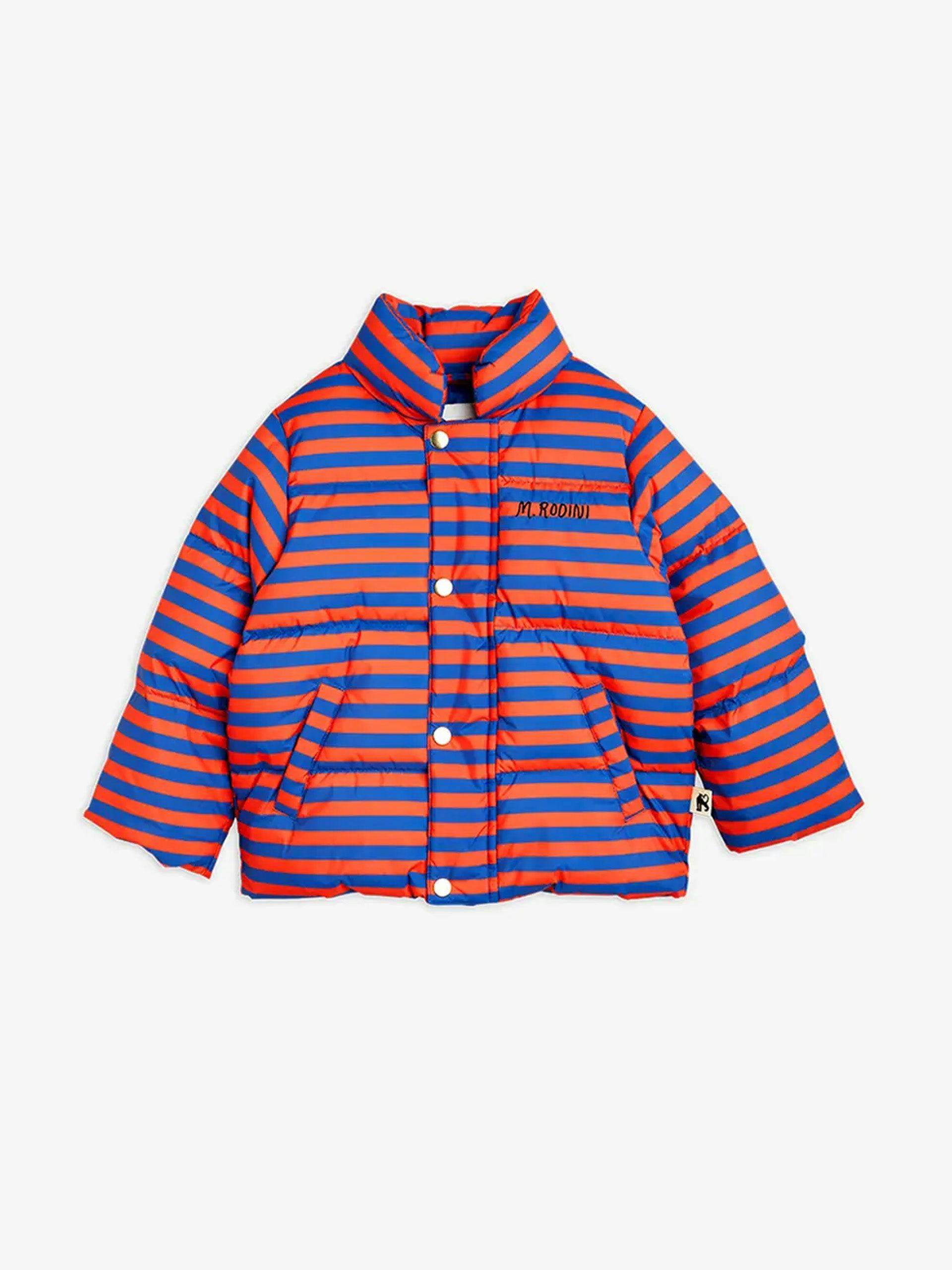 Stripe puffer jacket