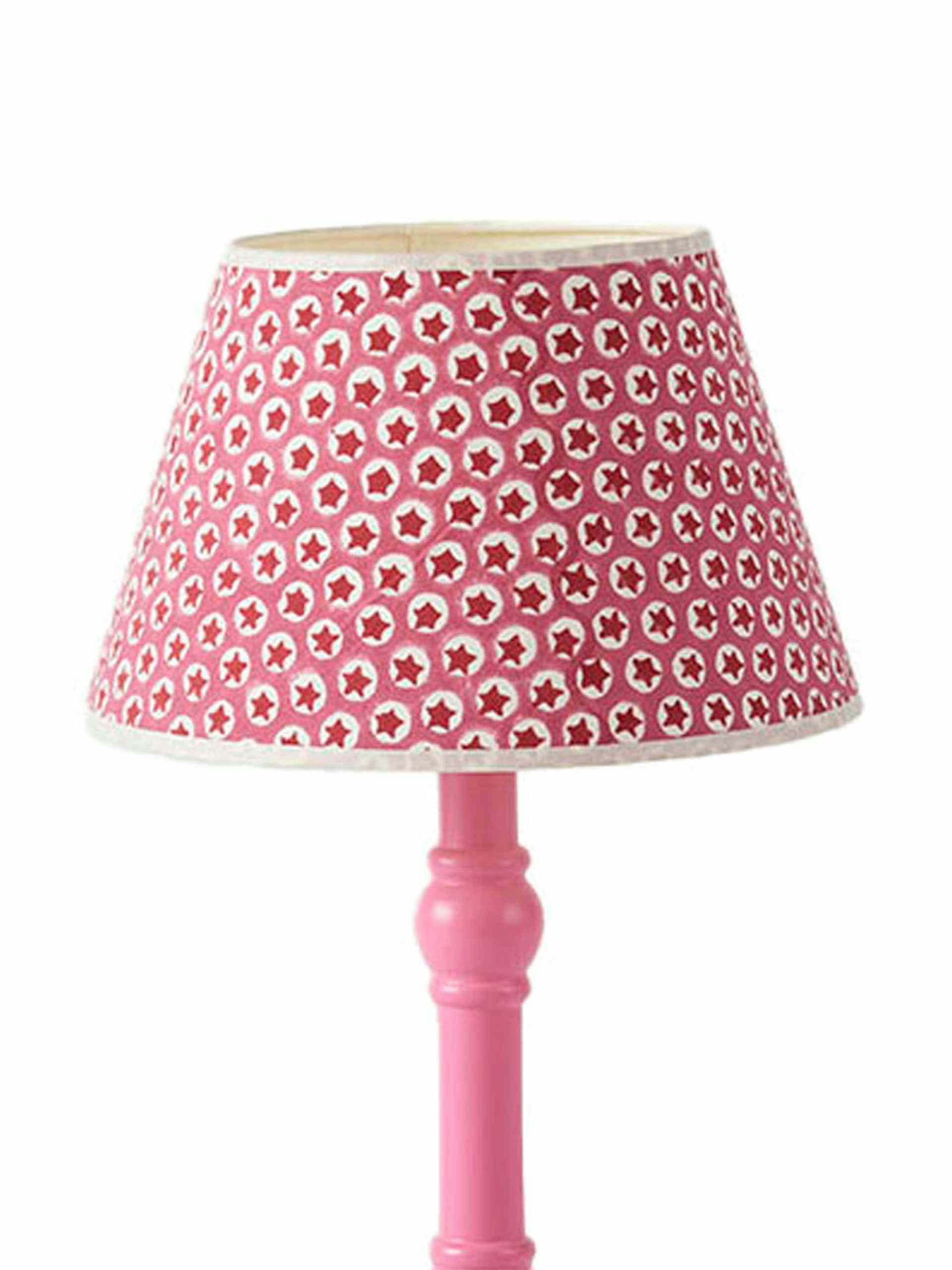 Small pink Elegant Empire lampshade