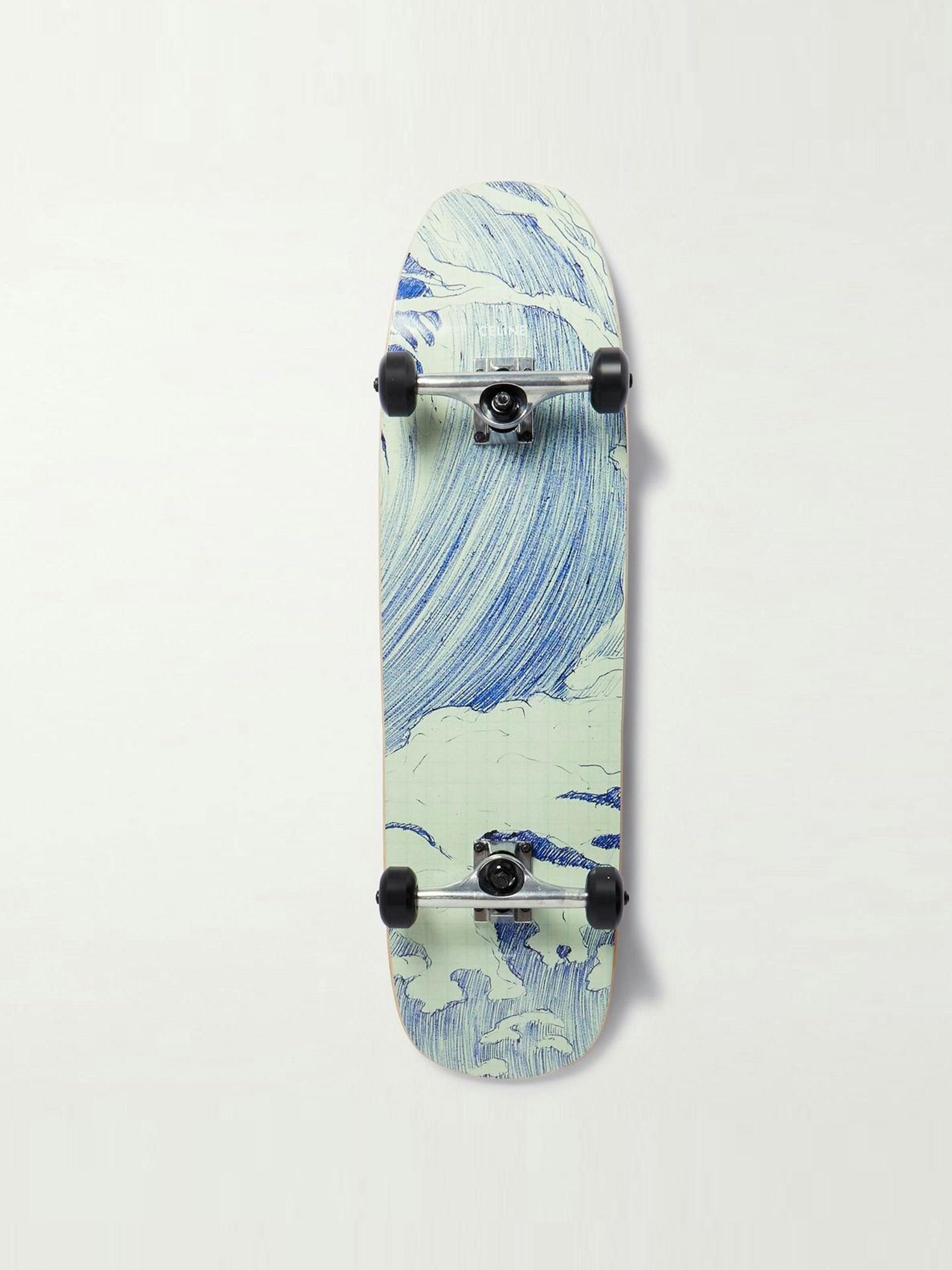 Printed wooden skateboard