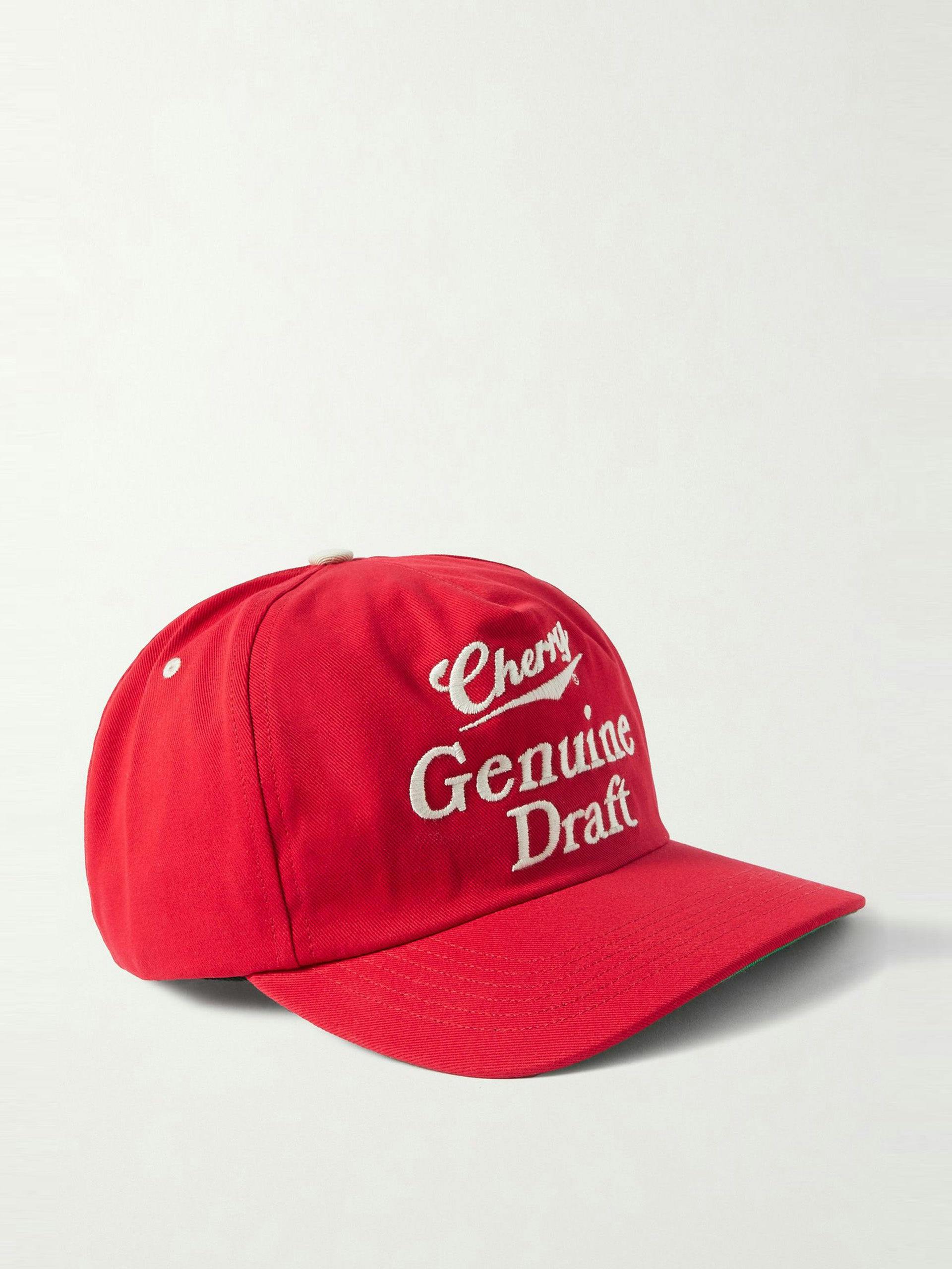 Logo-embroidered two-tone cotton-twill baseball cap