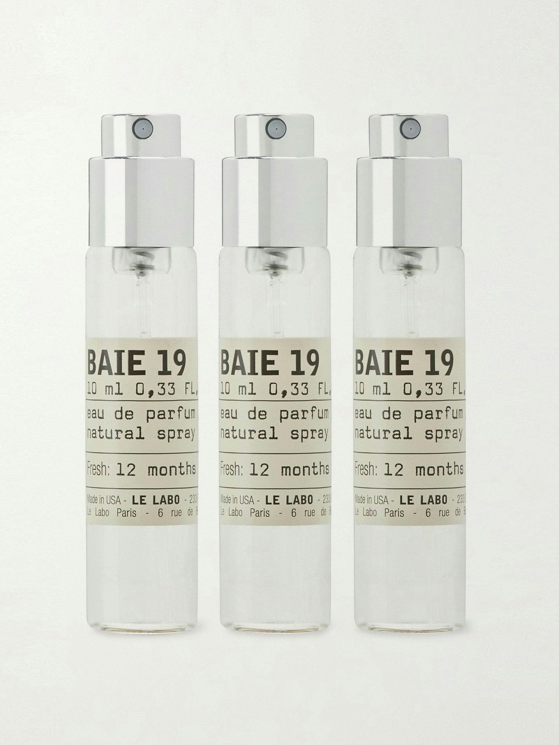Baie 19 eau de parfum travel tube refills (set of 3)