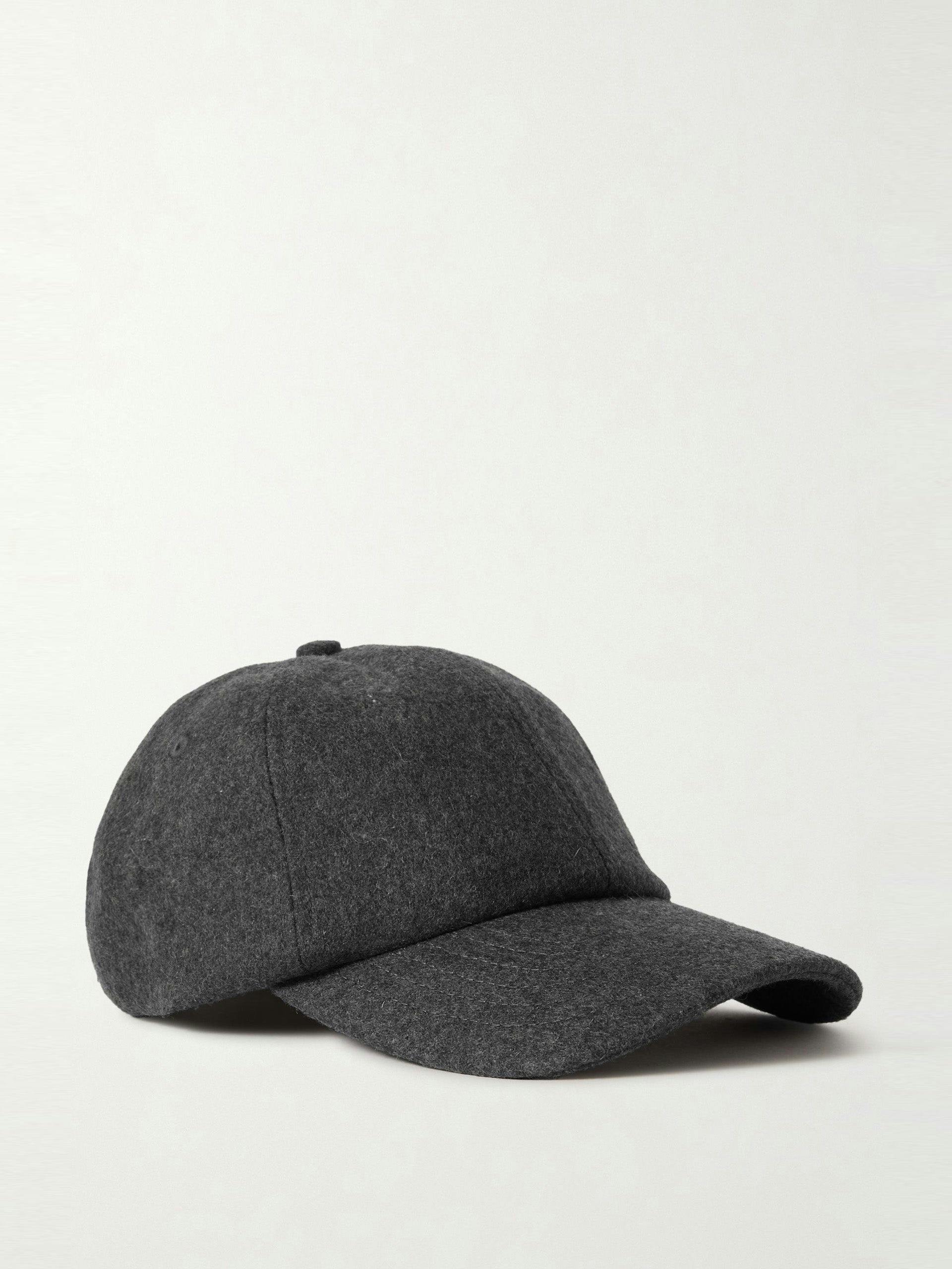 Wool-blend baseball cap