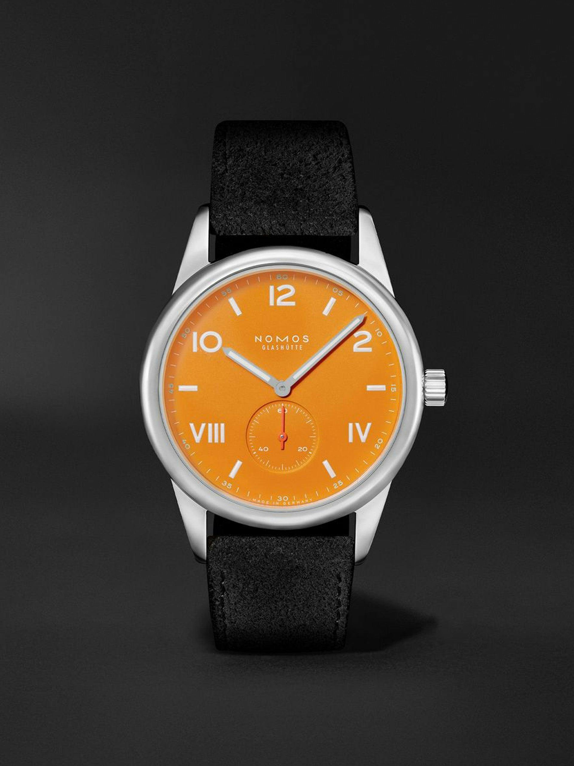 Club Campus stainless steel and leather watch