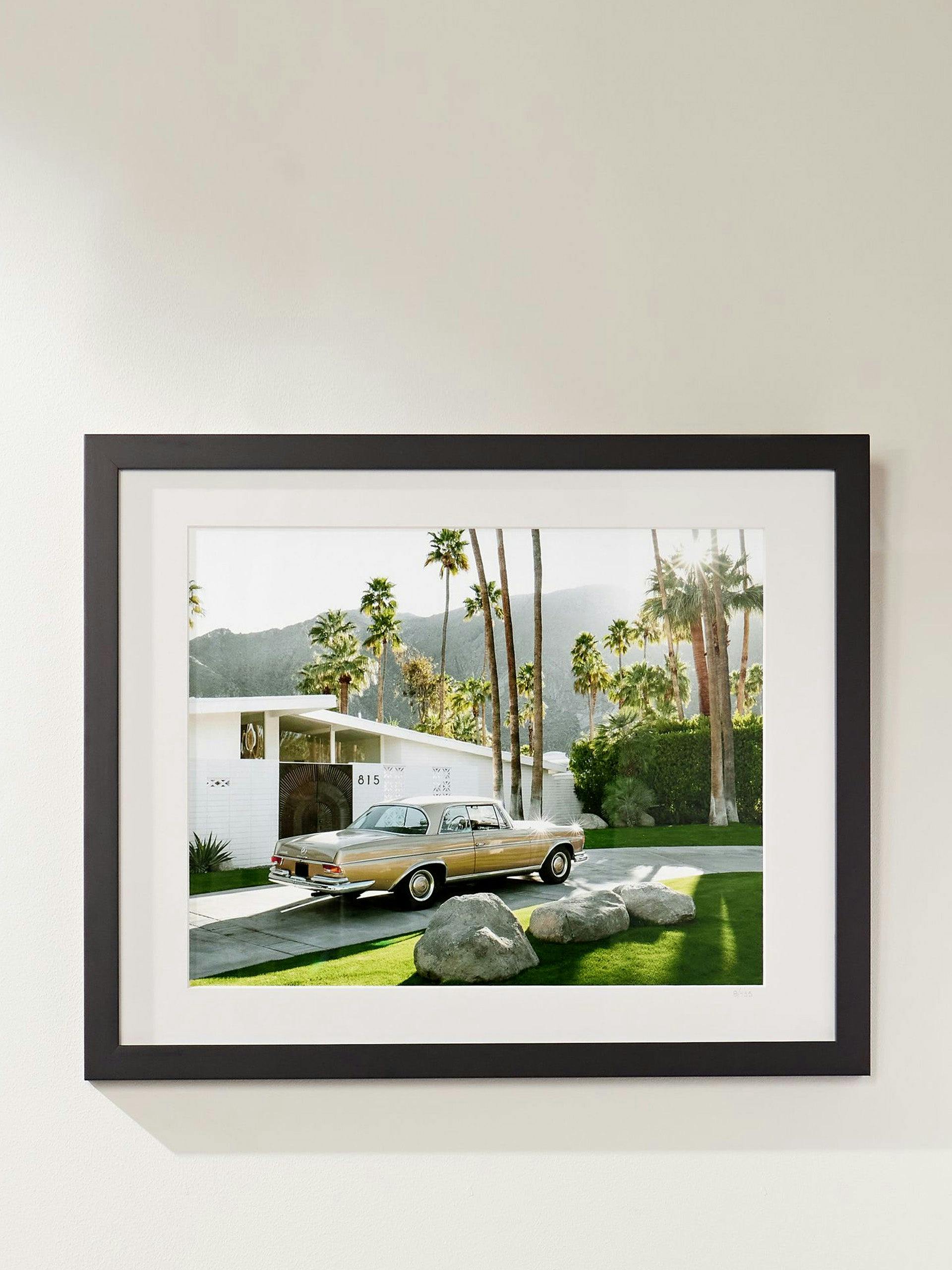 Framed 2019 Mercedes-Benz in Palm Springs print