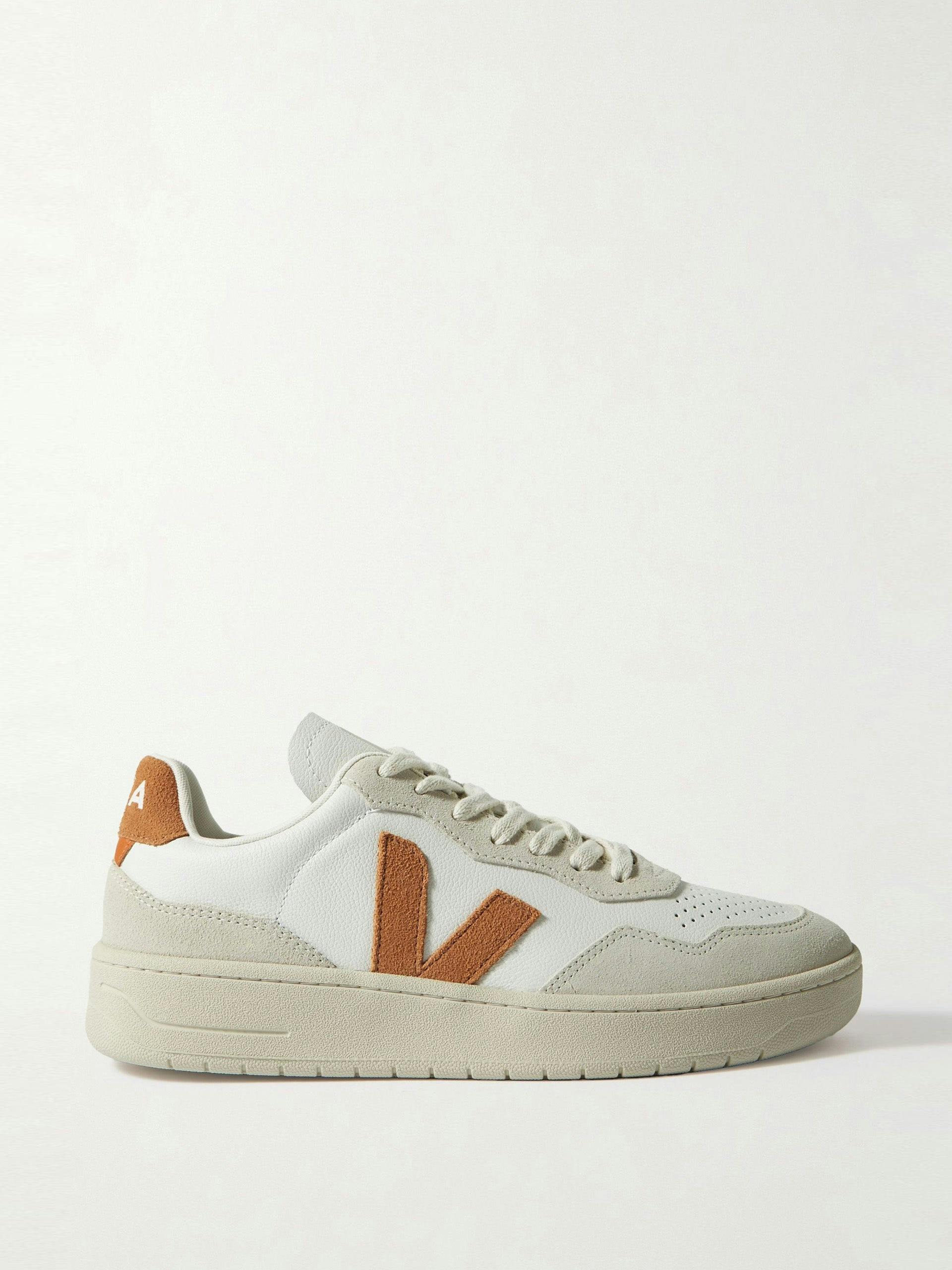 V-90 suede and leather sneakers