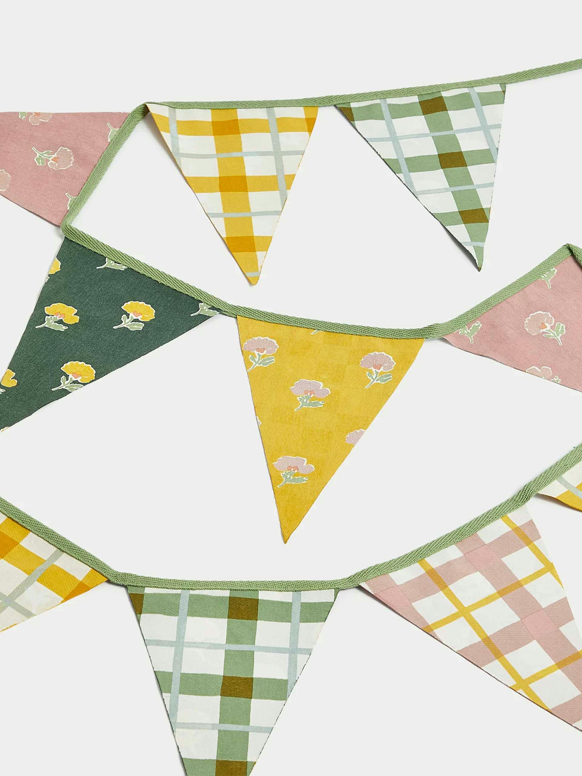 Pure cotton spring floral bunting