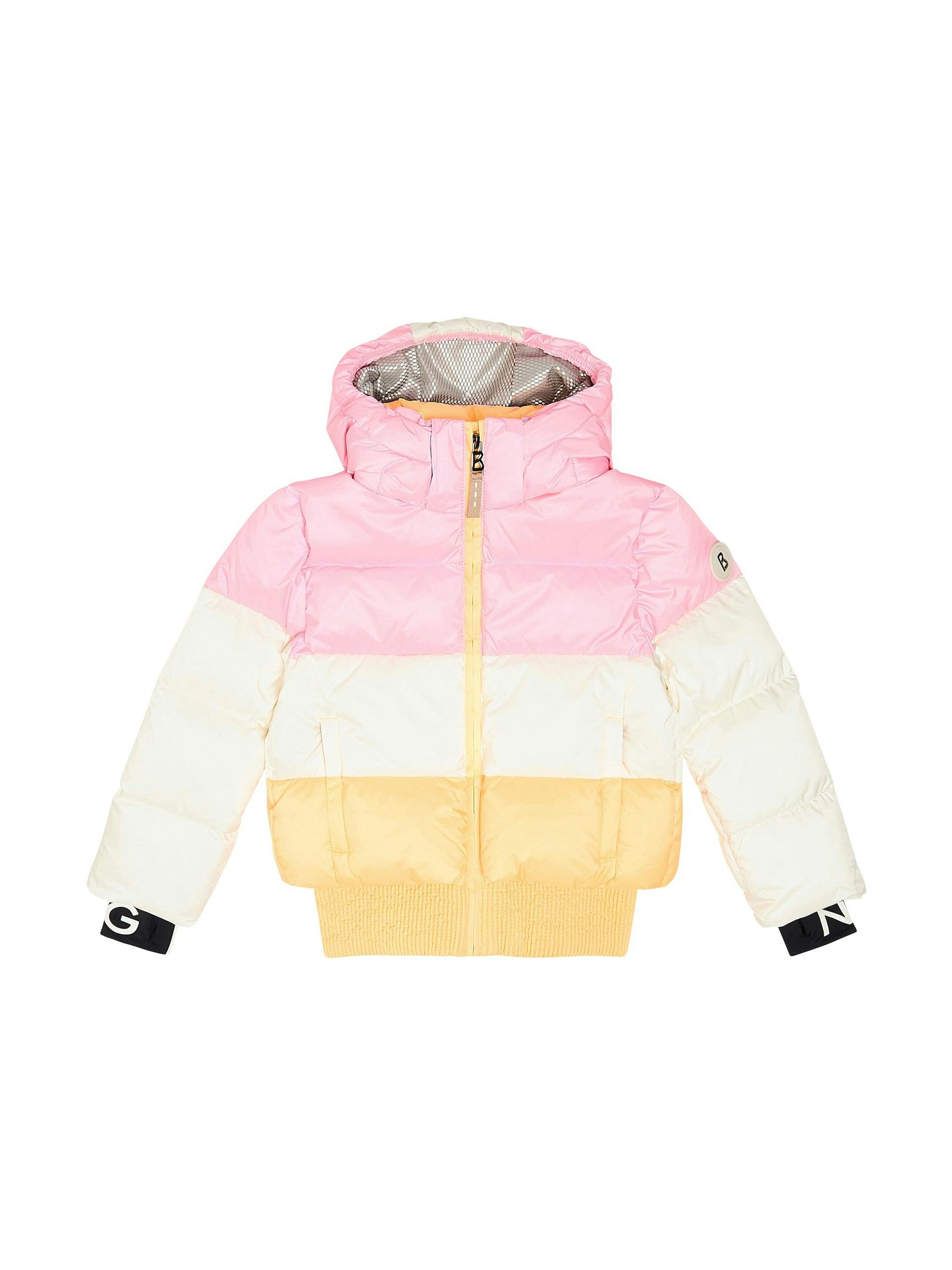 Anna colorblocked down ski jacket
