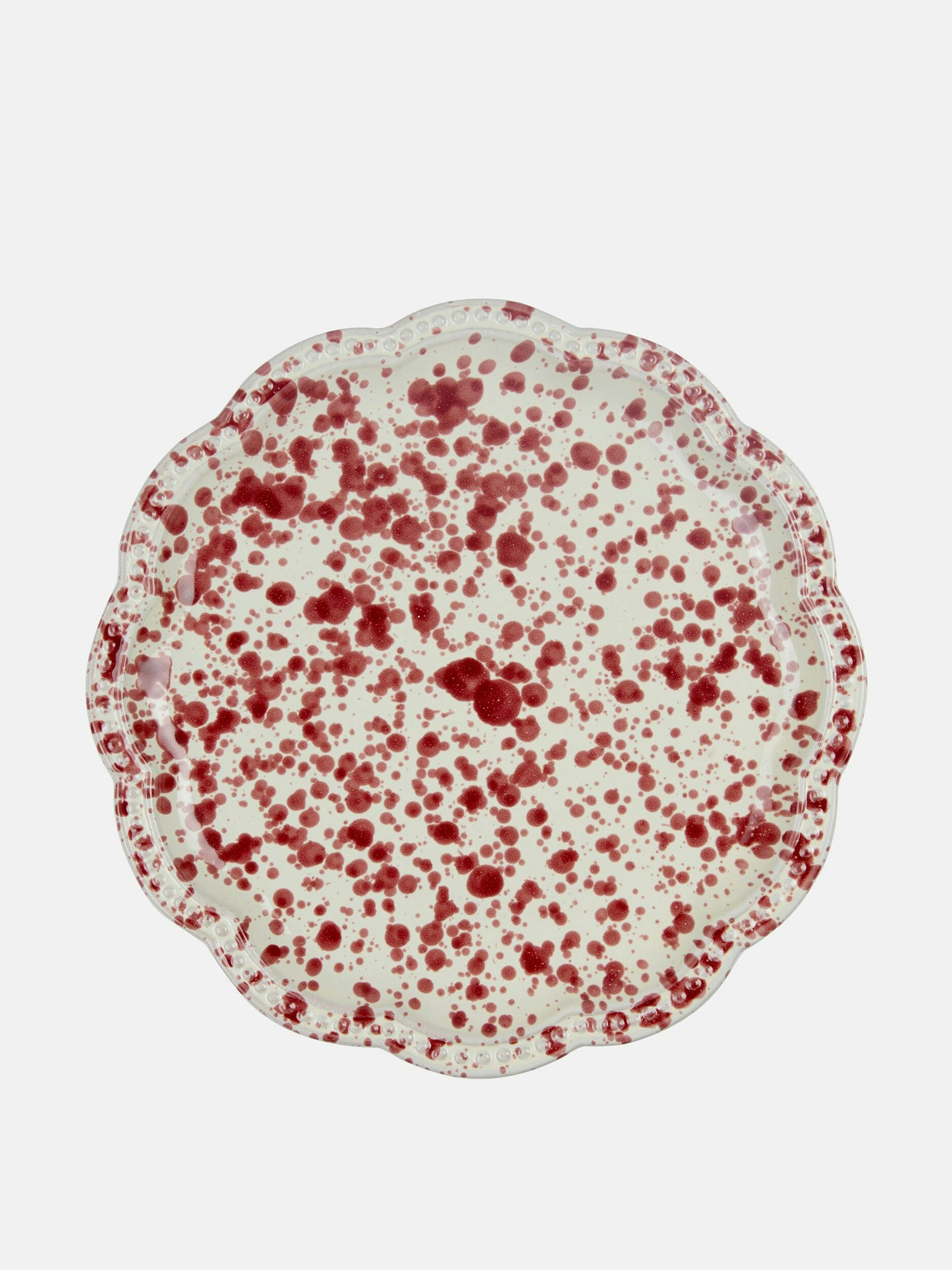 Speckled dinner plate