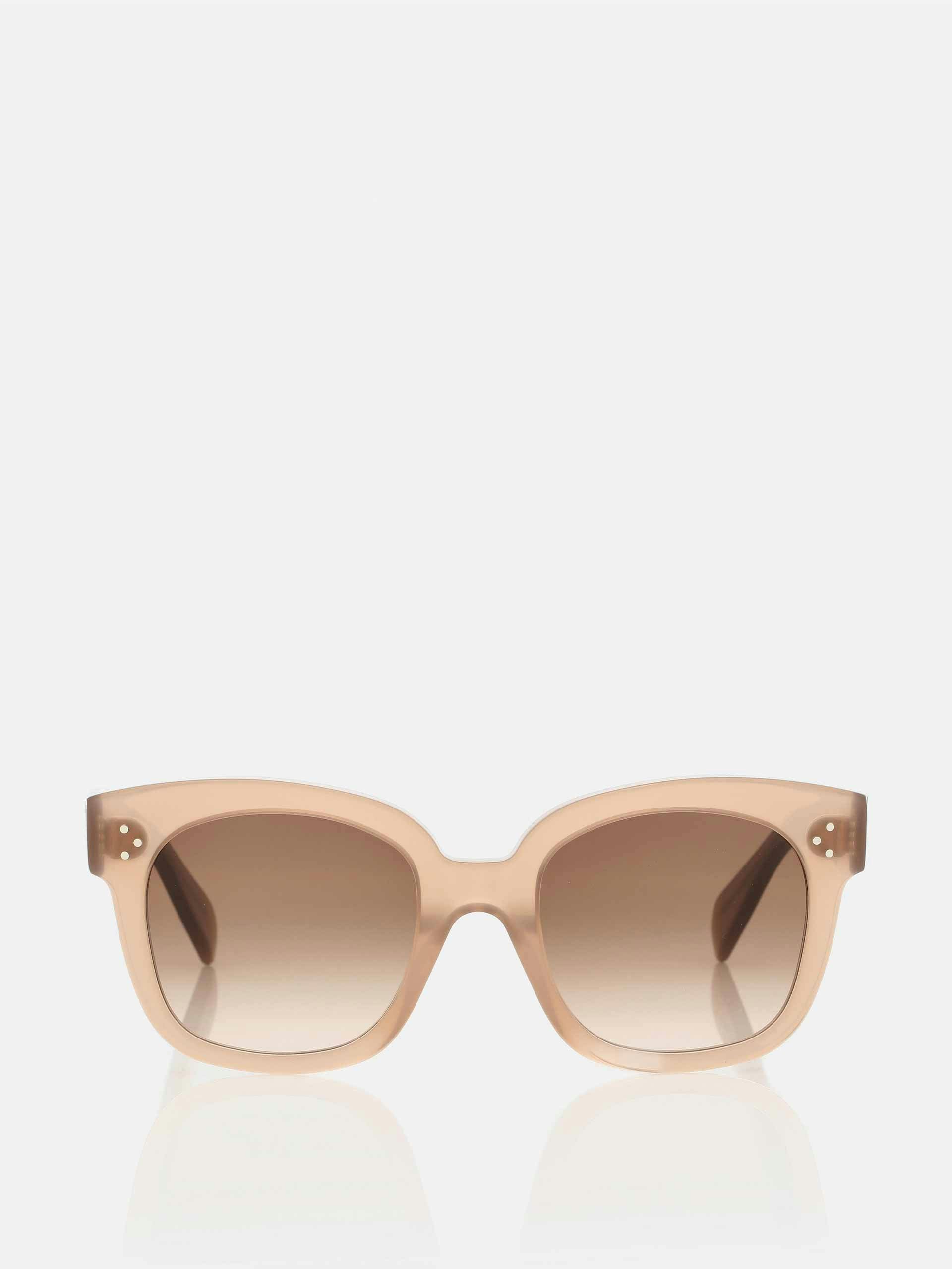 Brown D-frame sunglasses