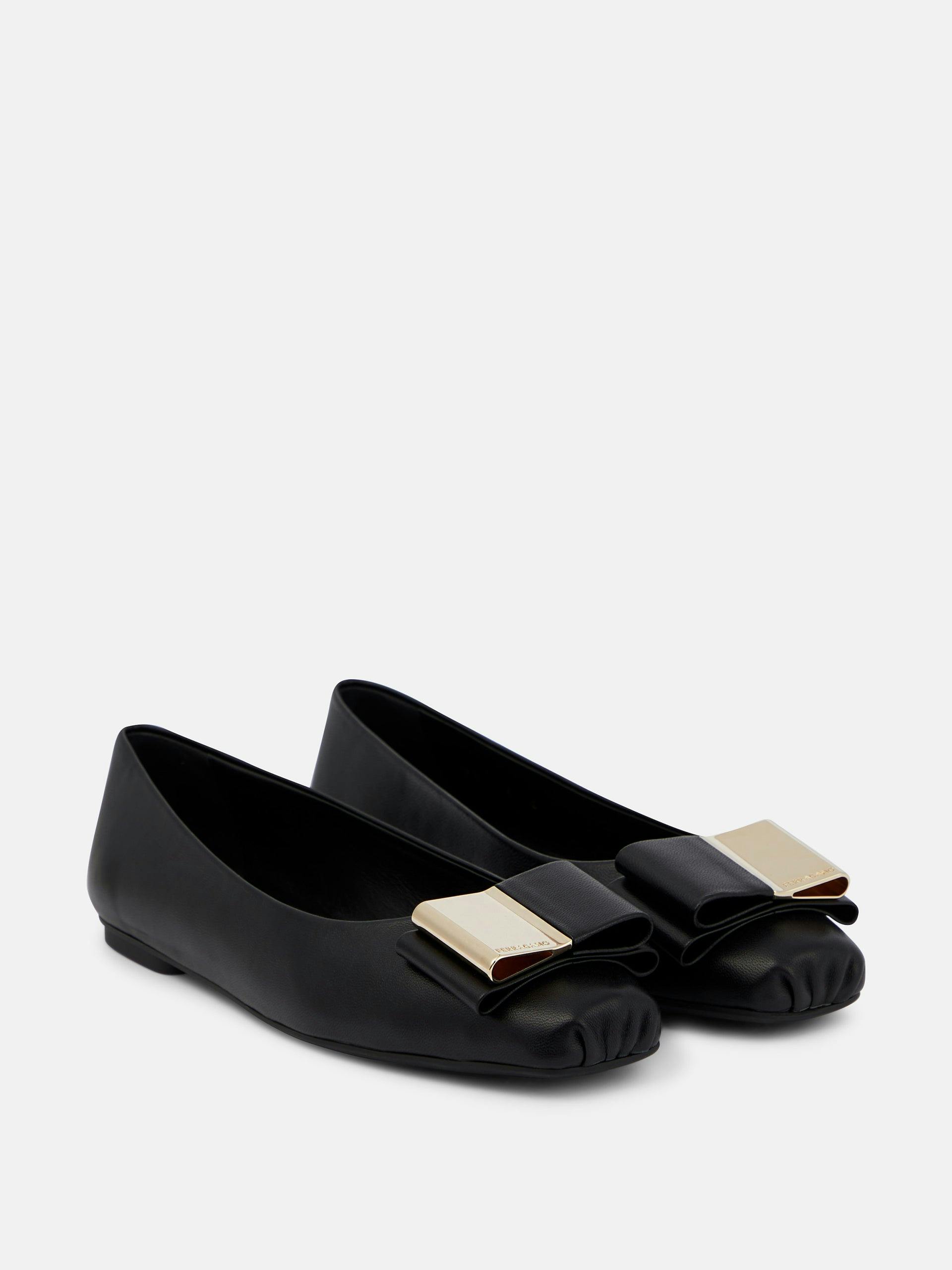 Lina leather ballet flats