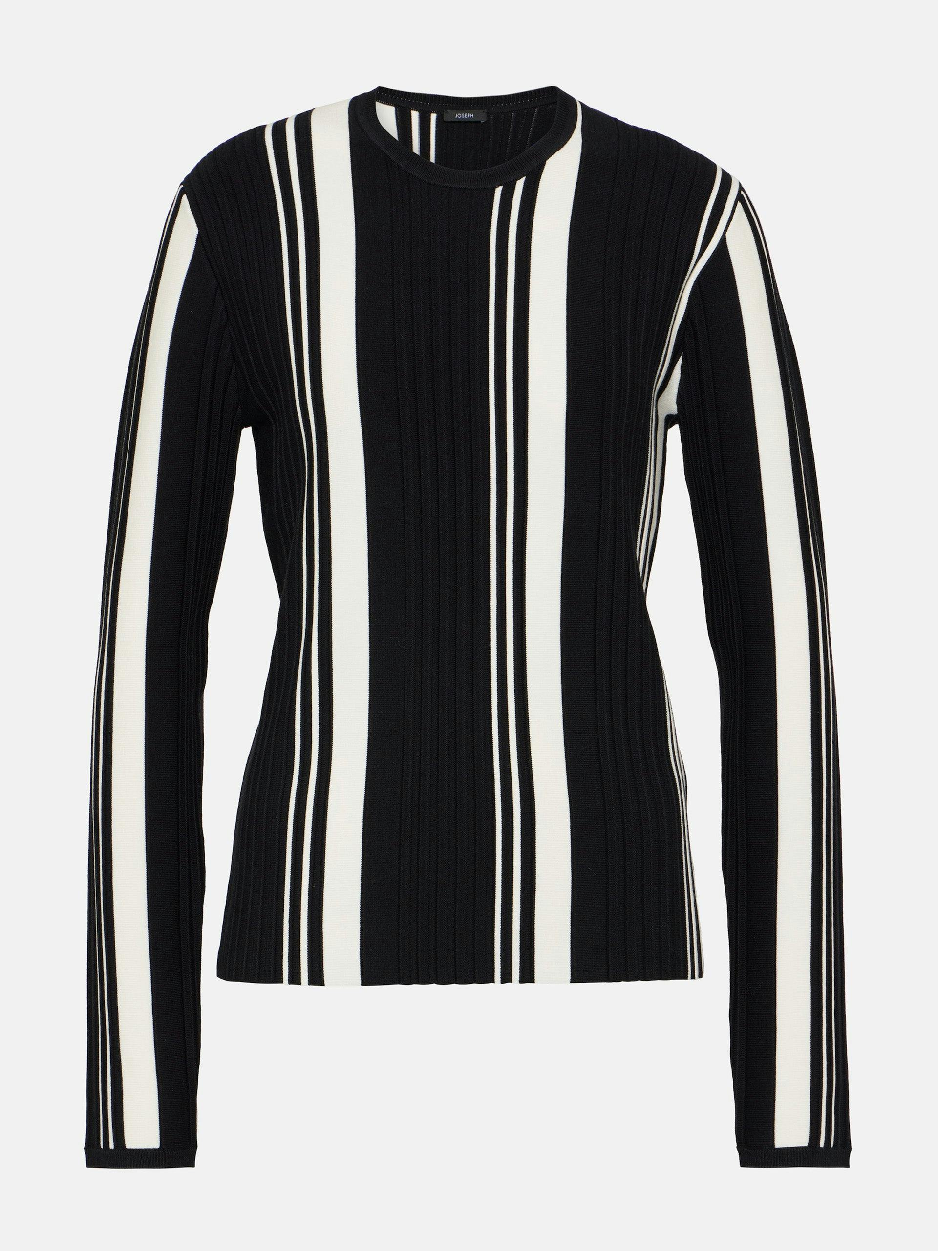 Striped pleated top