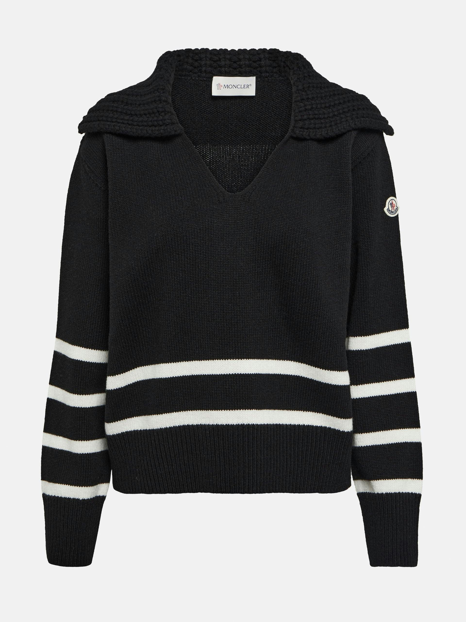 Striped wool and cashmere sweater