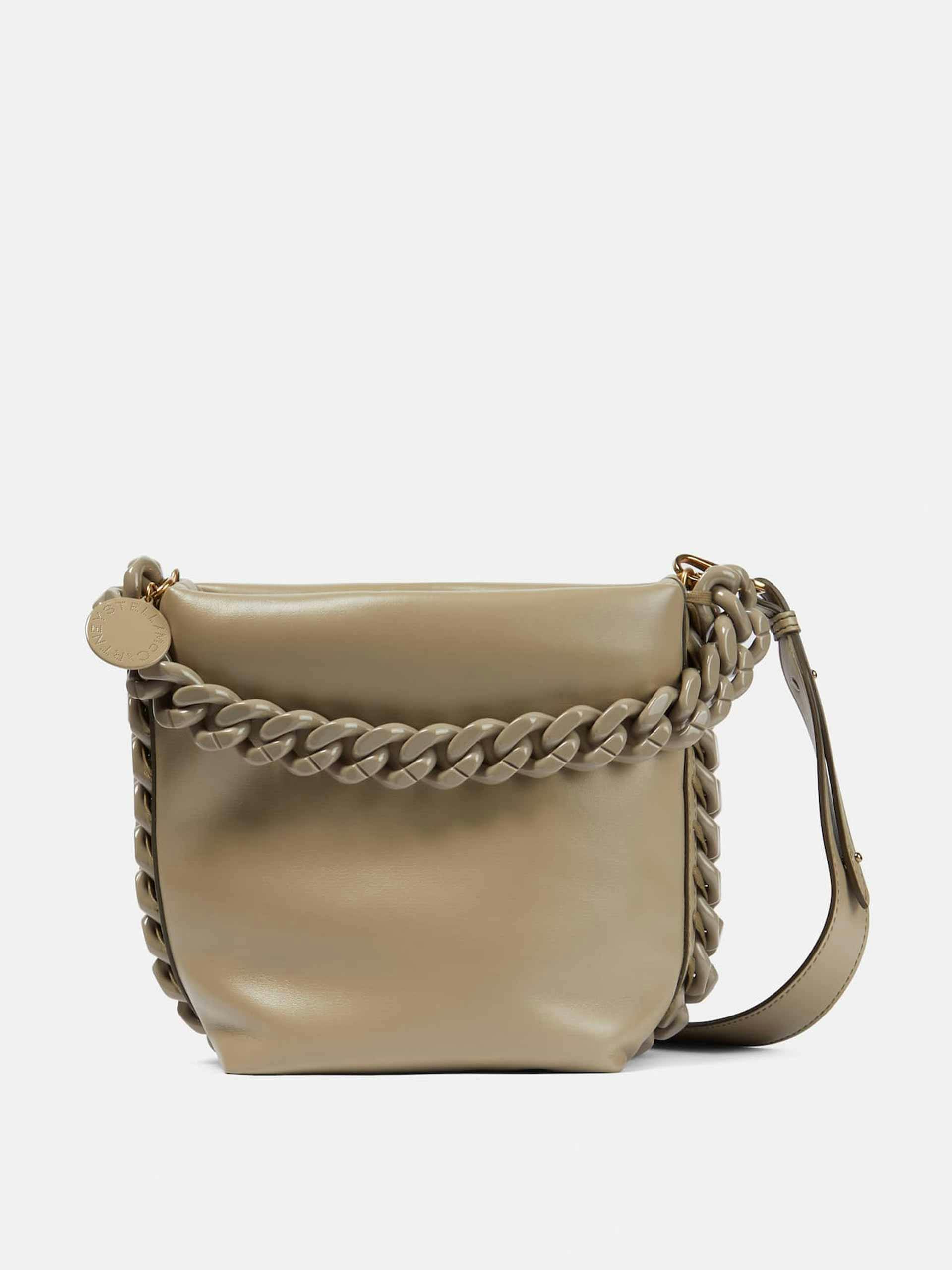 Chain embellished shoulder bag