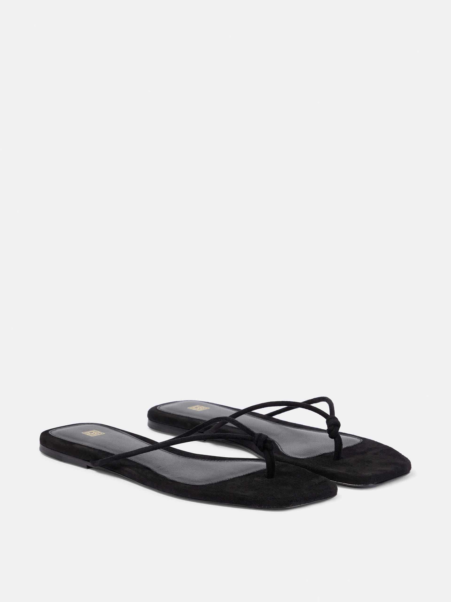 The Knot suede thong sandals
