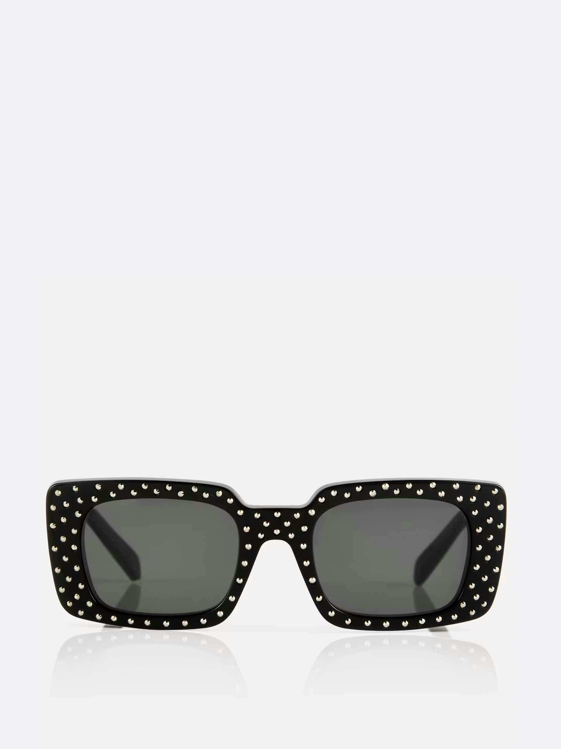 Embellished rectangular sunglasses