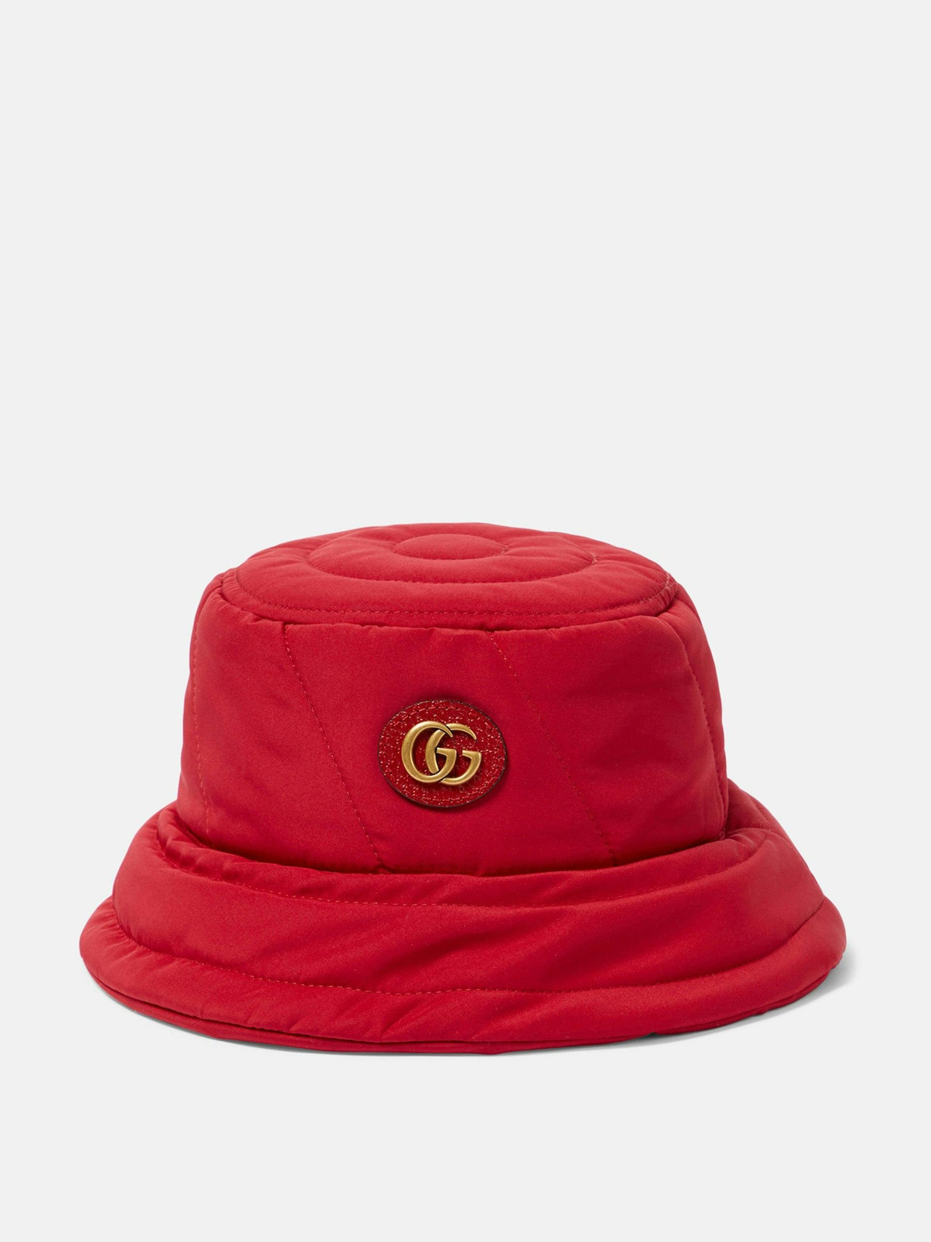 GG quilted bucket hat