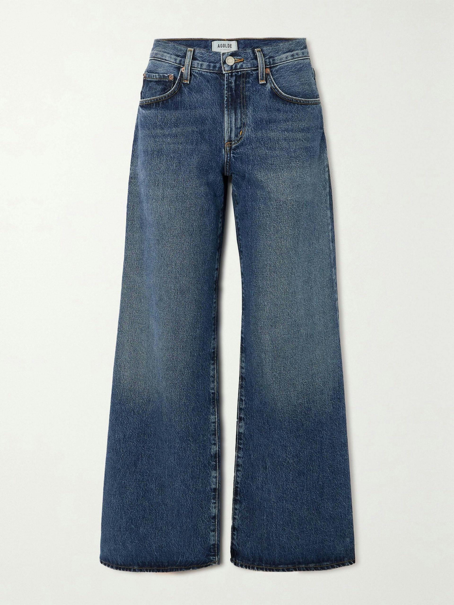 Clara Baggy low-rise flared organic jeans