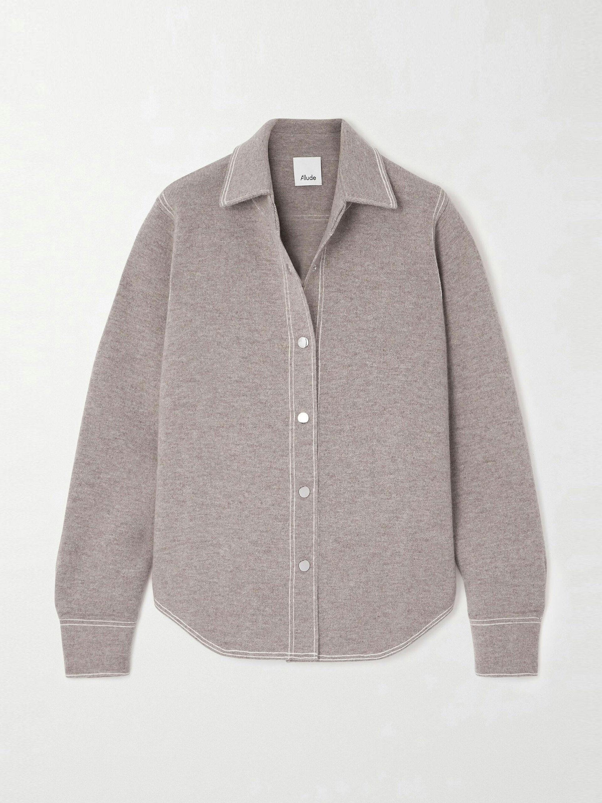 Wool and cashmere-blend shirt