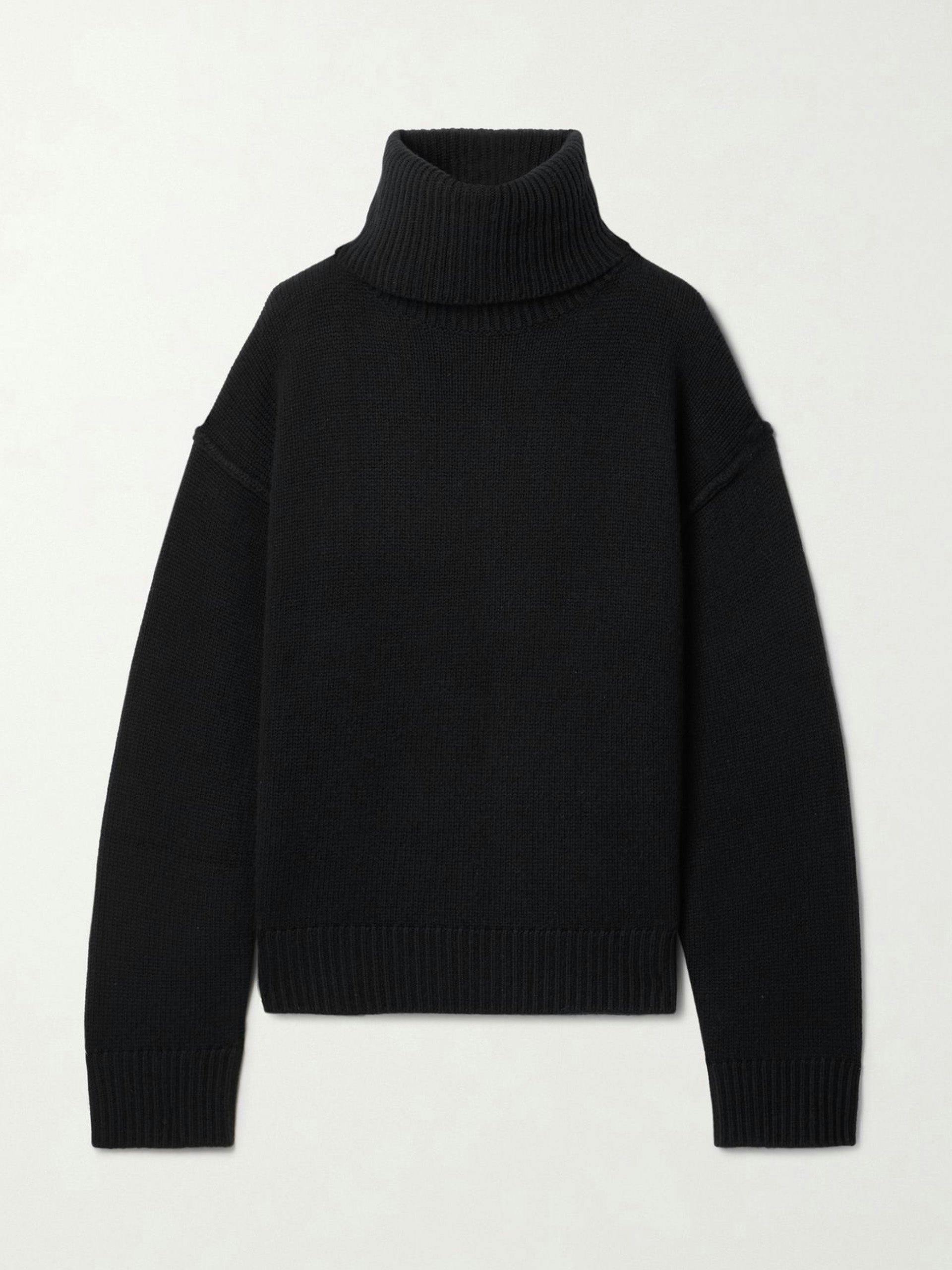 Wool and cashmere-blend turtleneck sweater