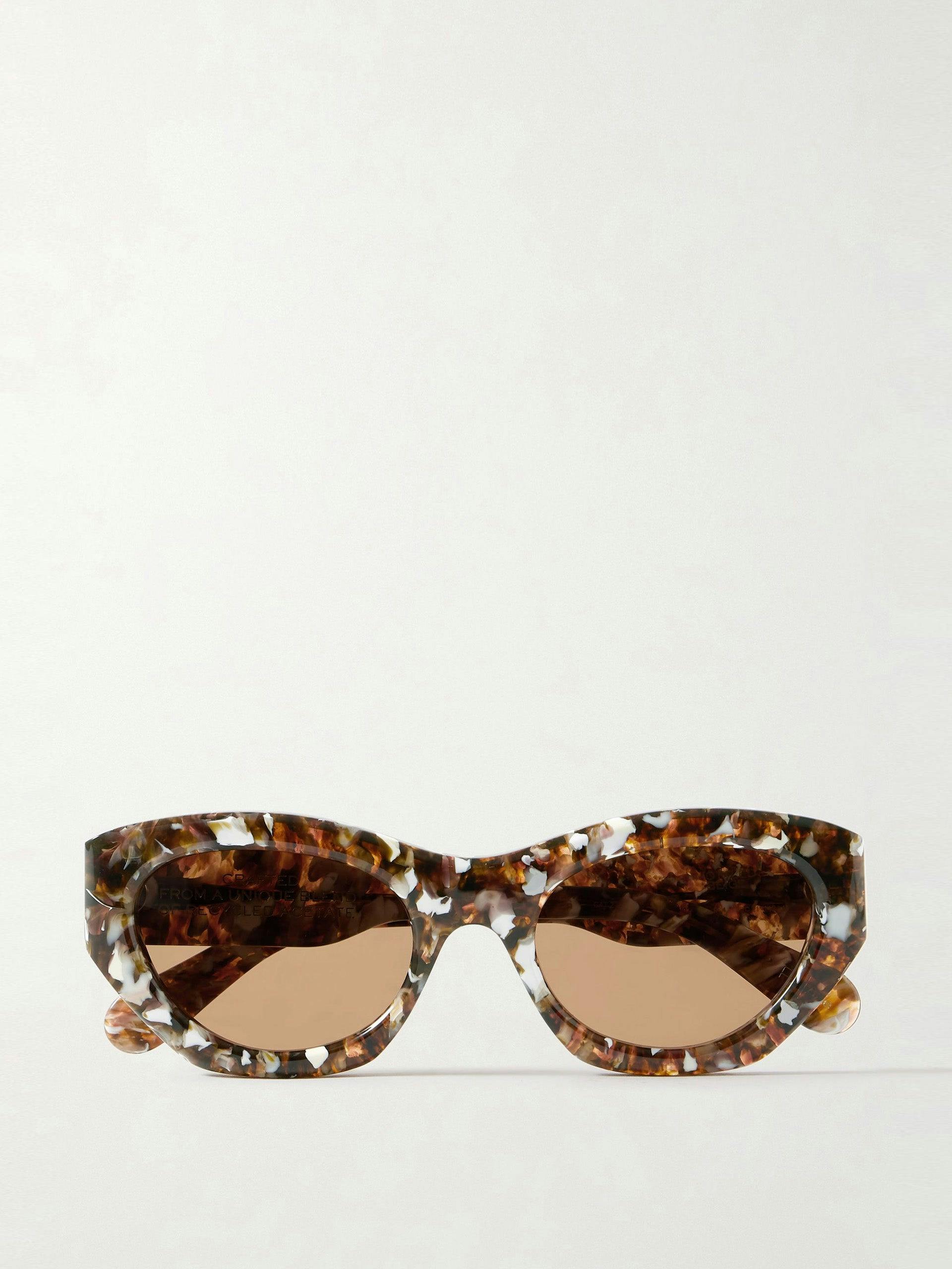 Gayia cat-eye tortoiseshell recycled-acetate sunglasses
