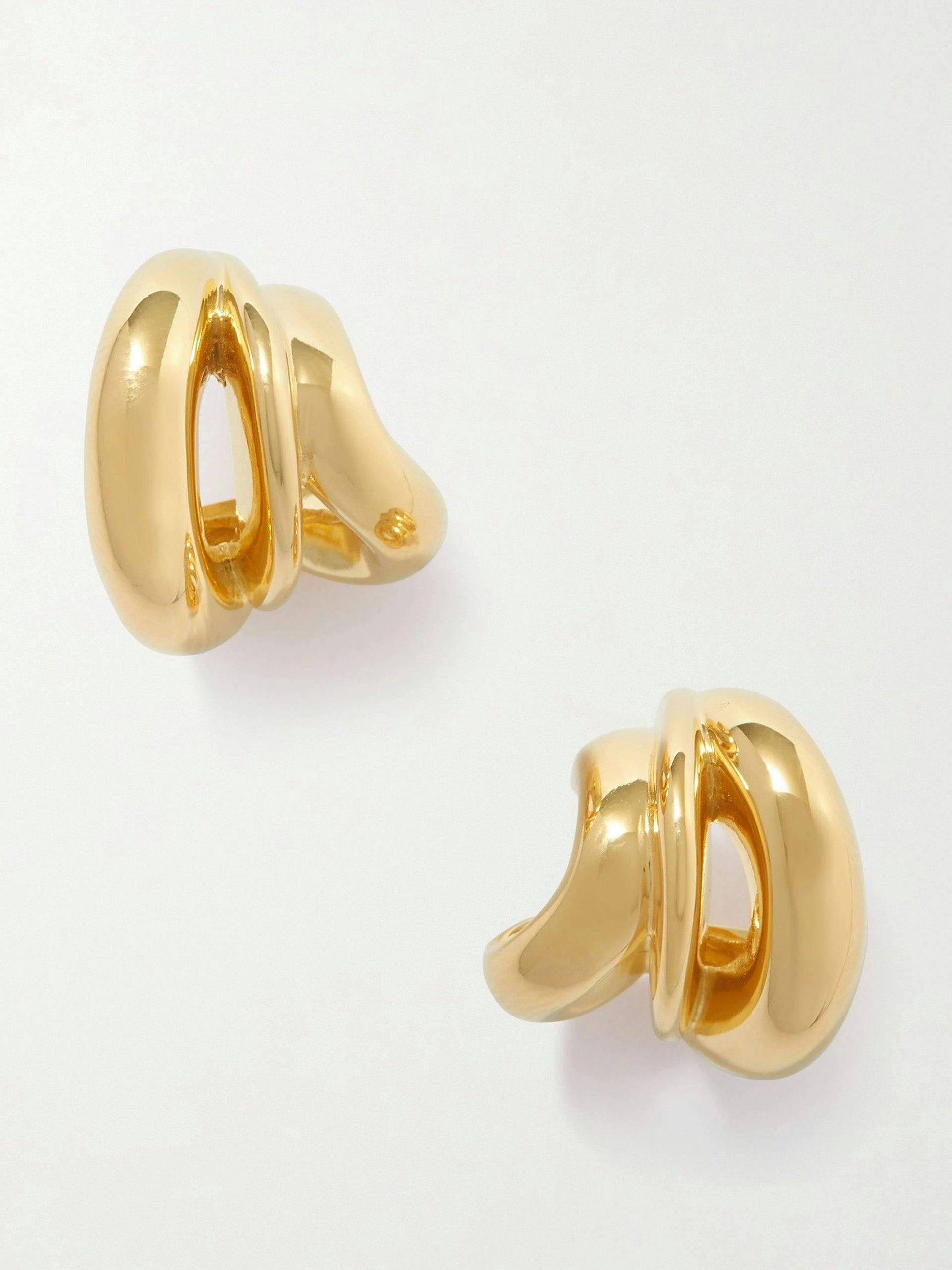 Gold vermeil hoop earrings