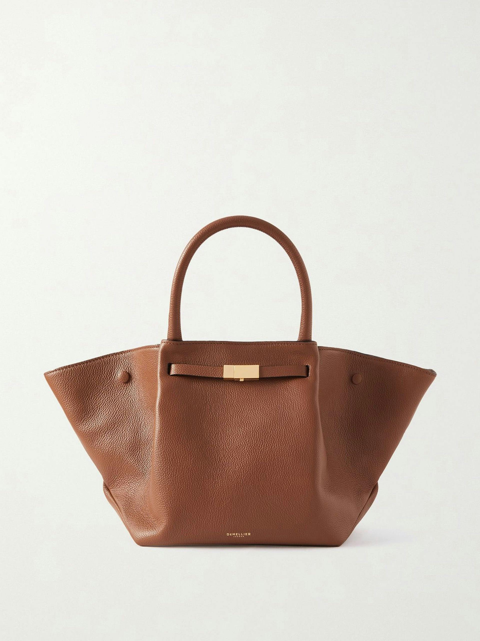 New York medium textured-leather tote bag