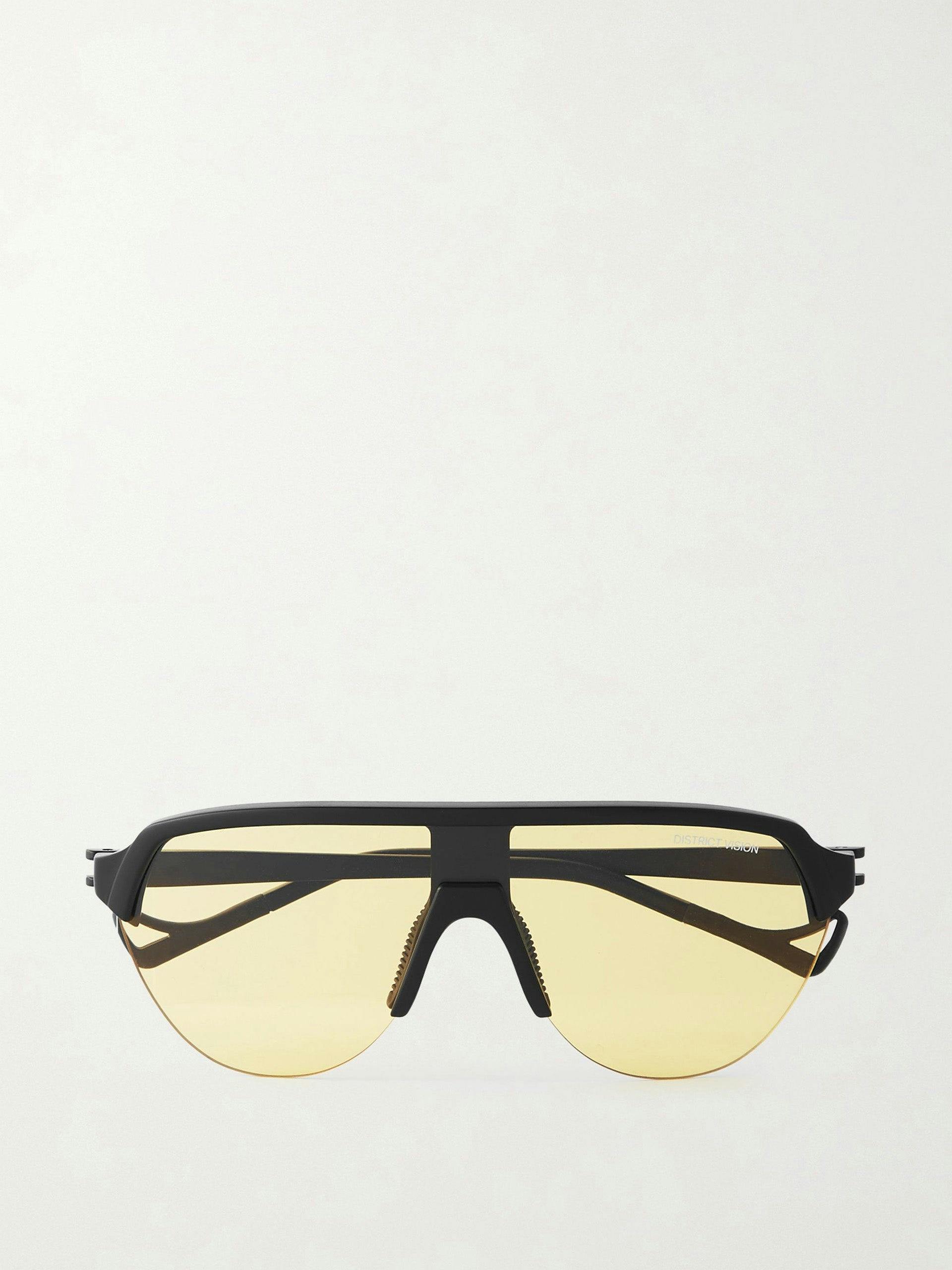 Nagata Speed Blade D-frame sunglasses in Yellow