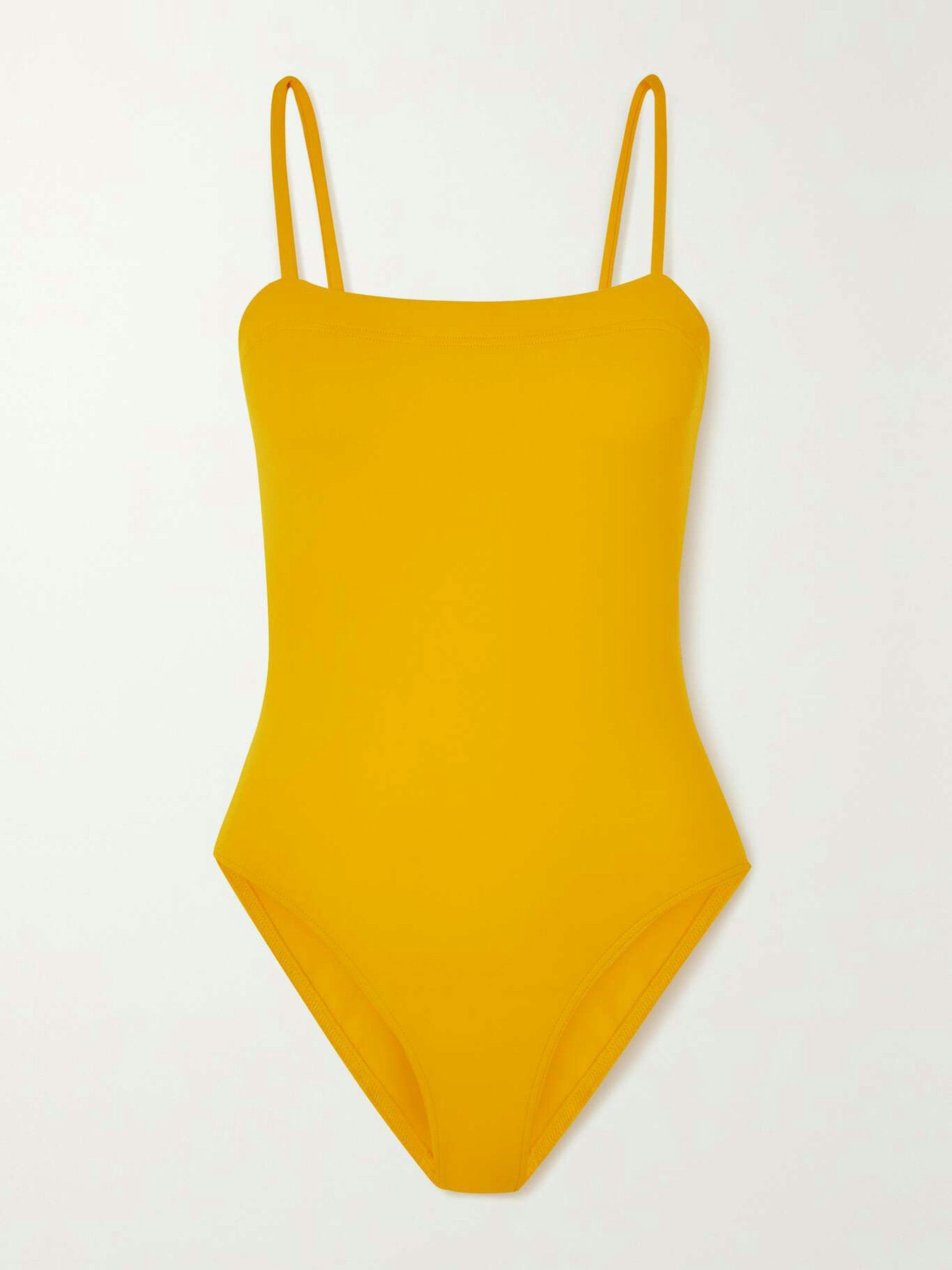 Les Essentiels Aquarelle yellow swimsuit