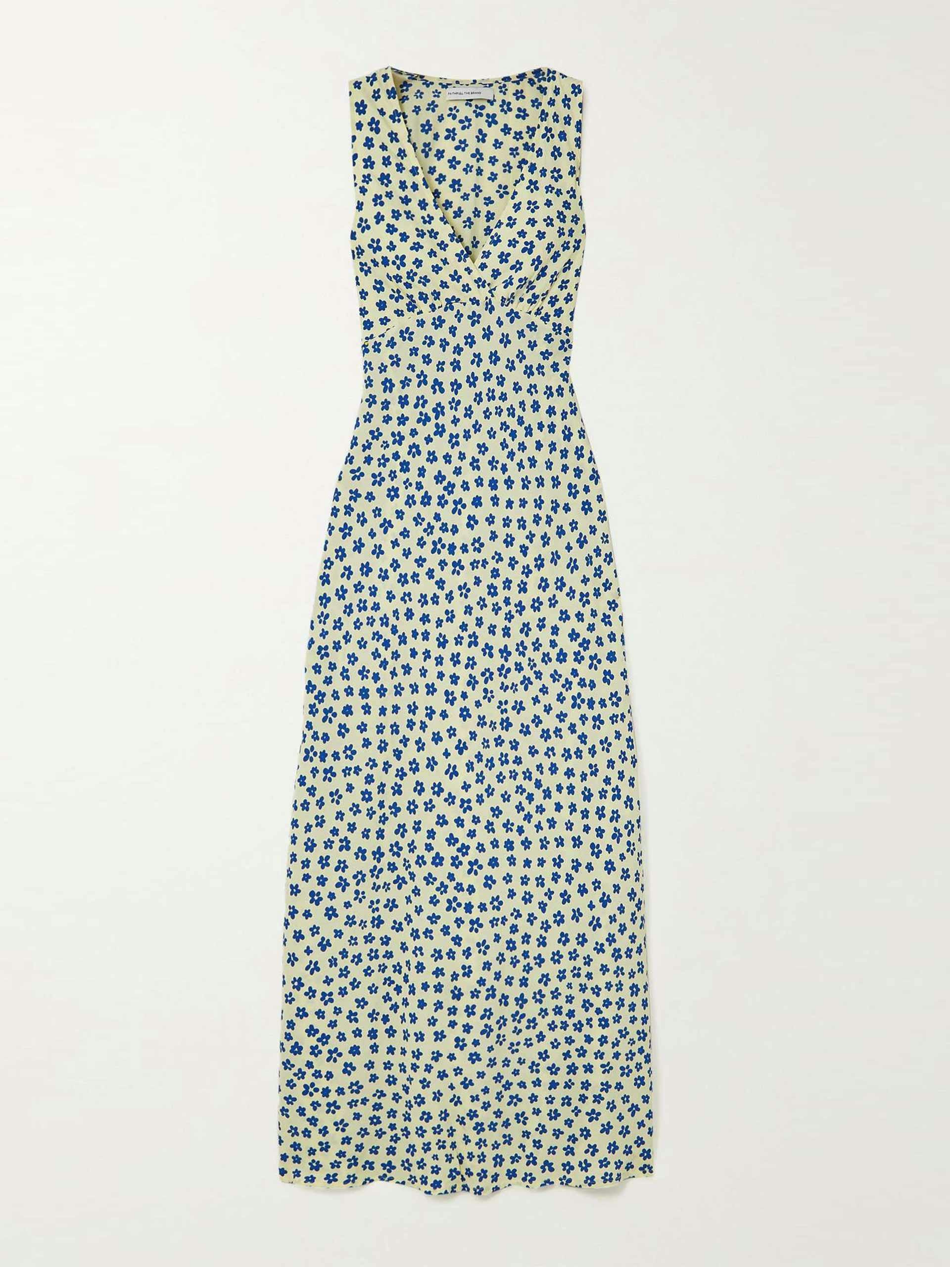 Floral-print maxi dress