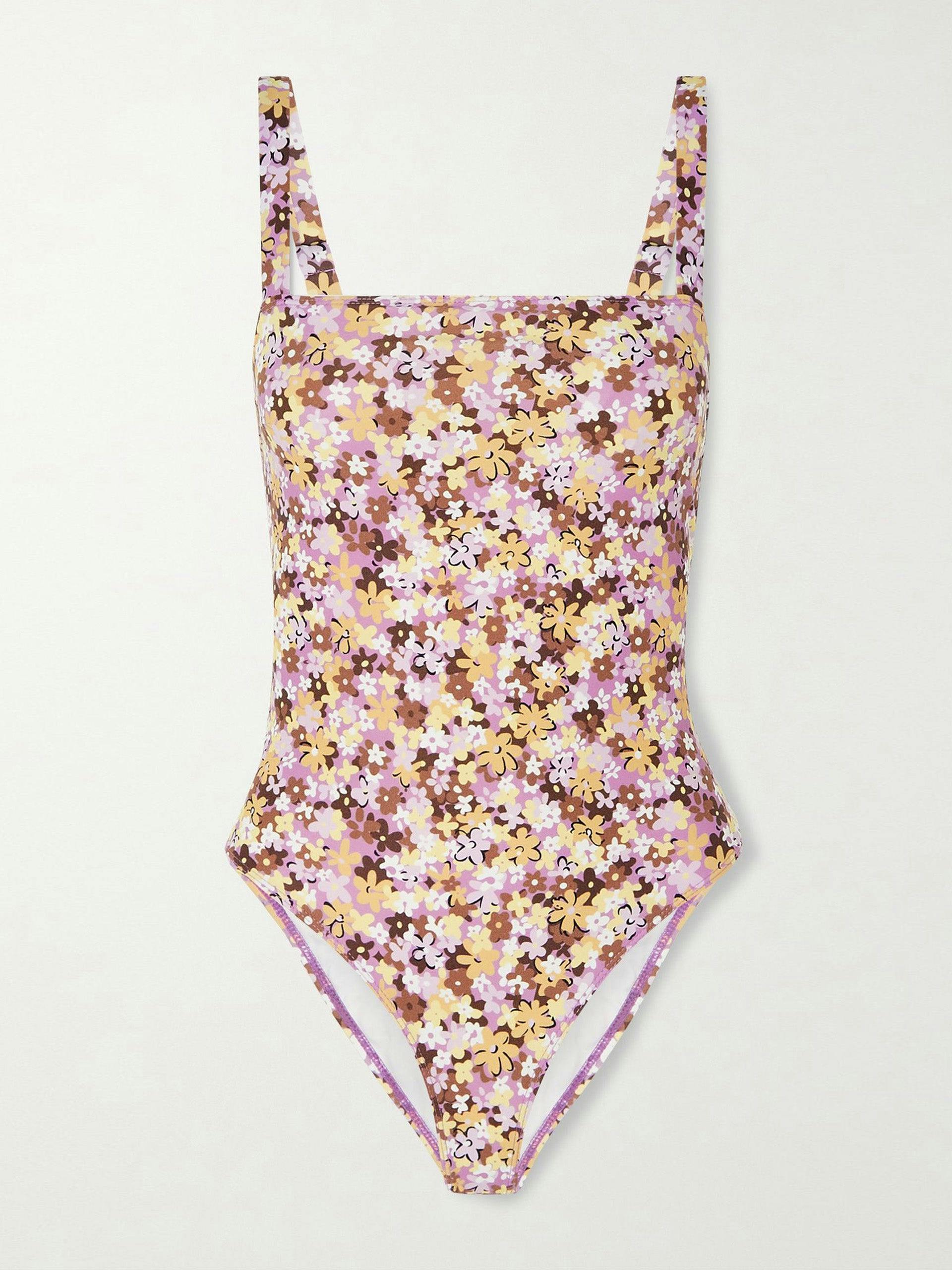 La Barca floral-print stretch-ECONYL swimsuit