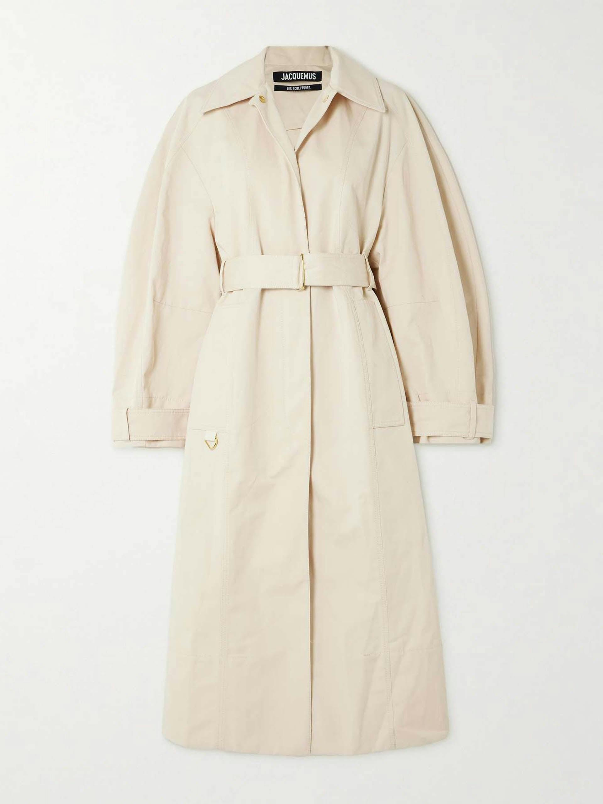 Le Trench Bari belted cotton and linen-blend trench coat
