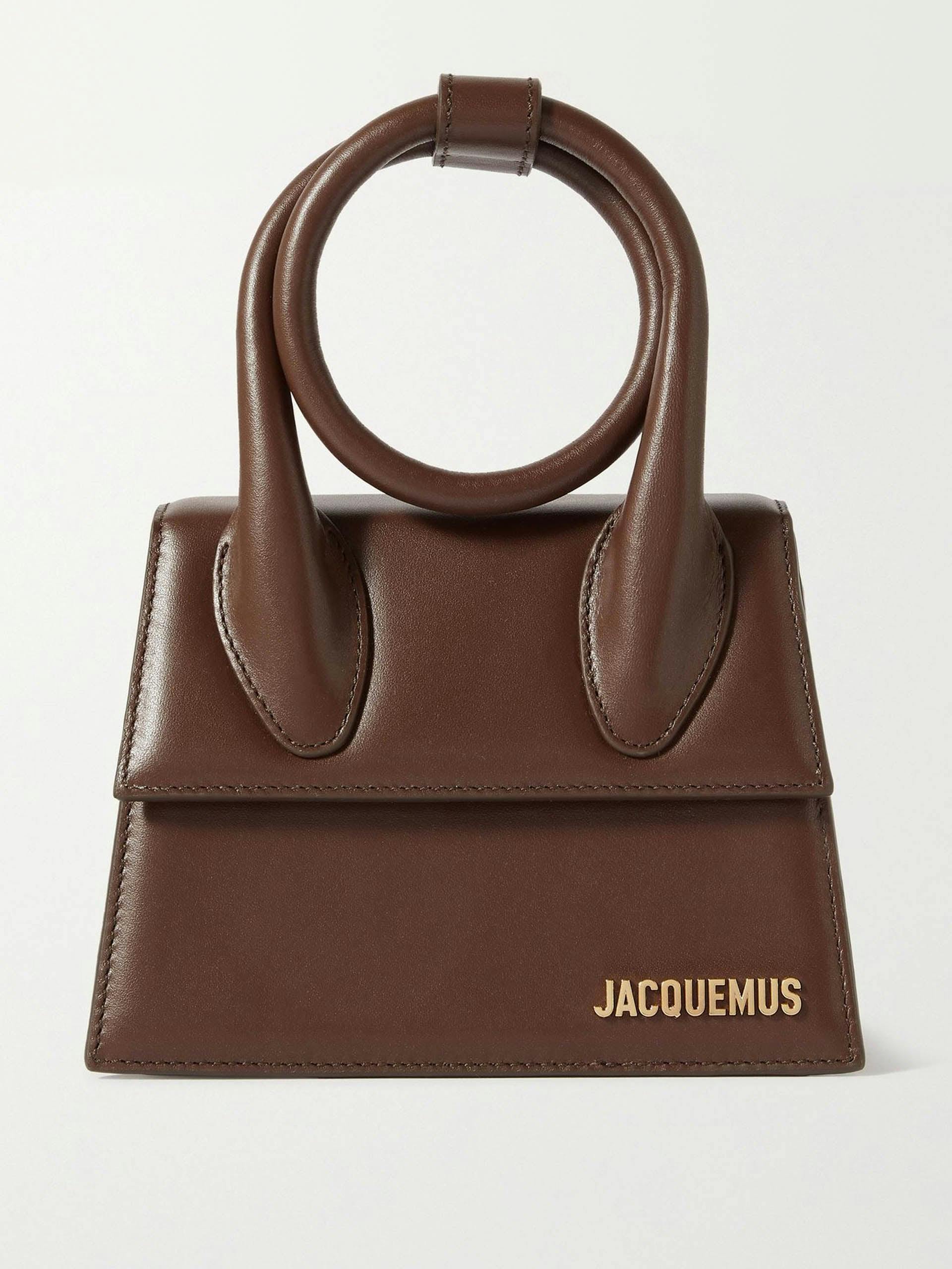 Brown Le Chiquito Noeud leather shoulder bag