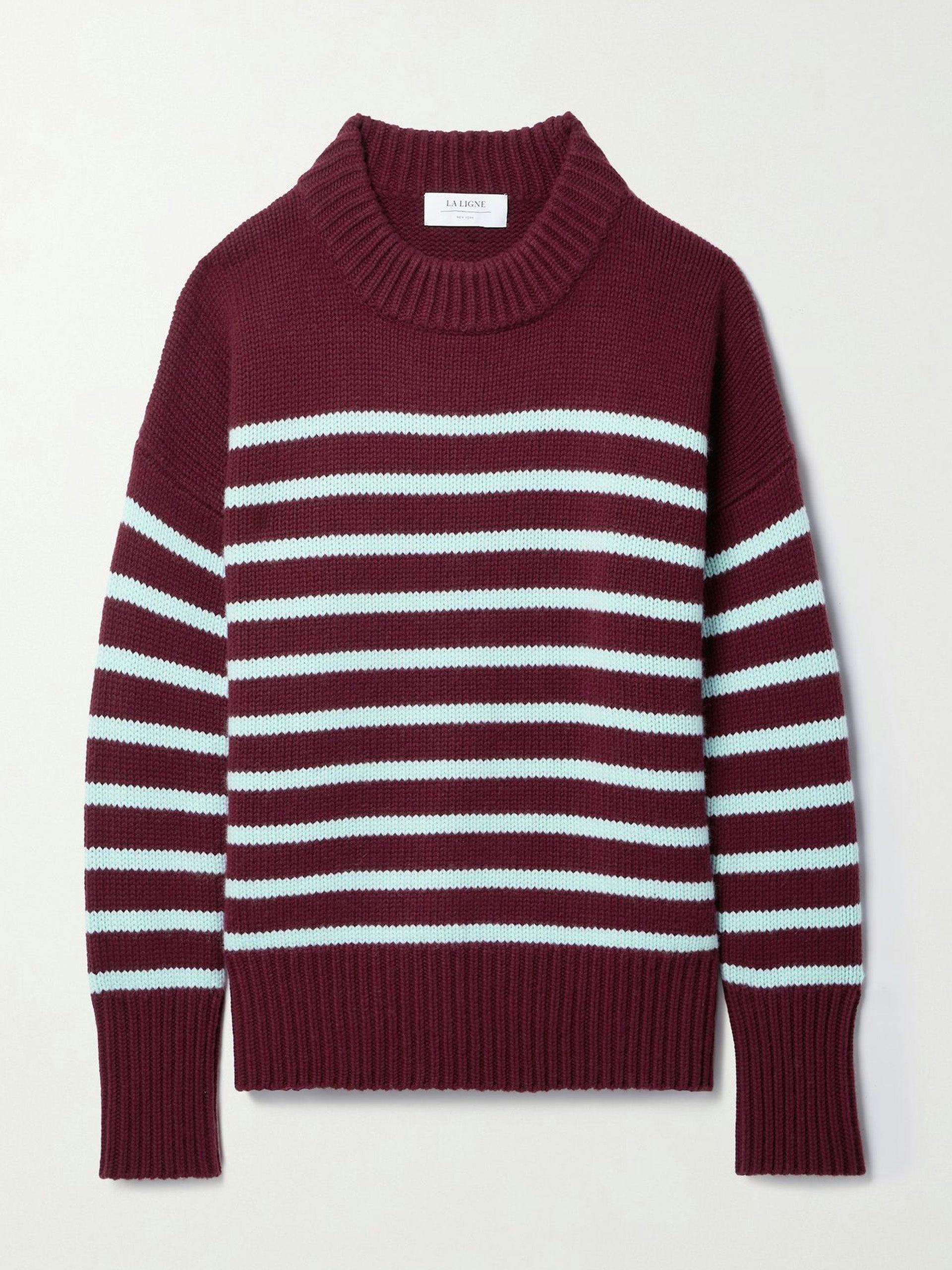 Marin striped wool and cashmere-blend sweater