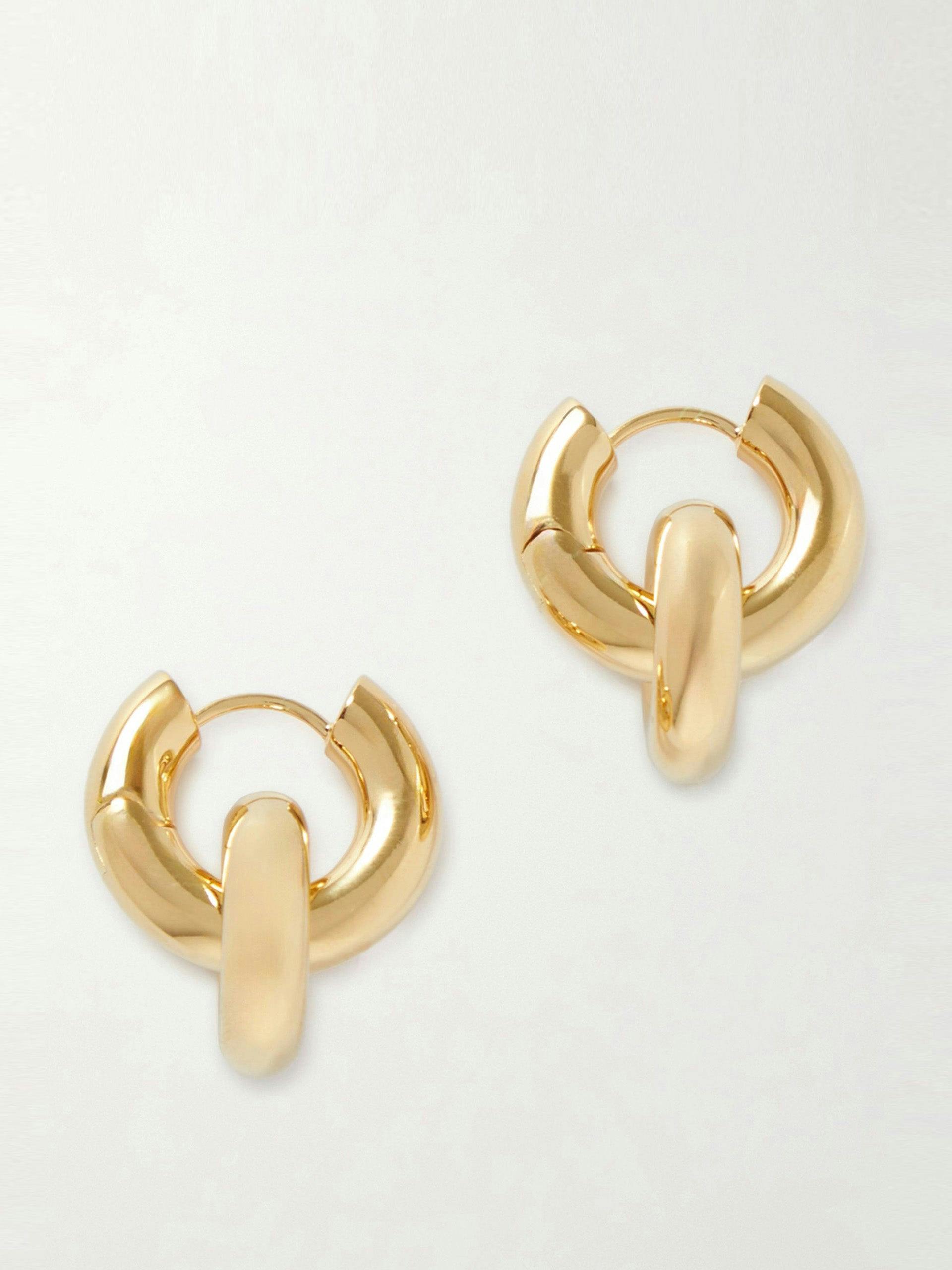 The Esther gold-plated hoop earrings