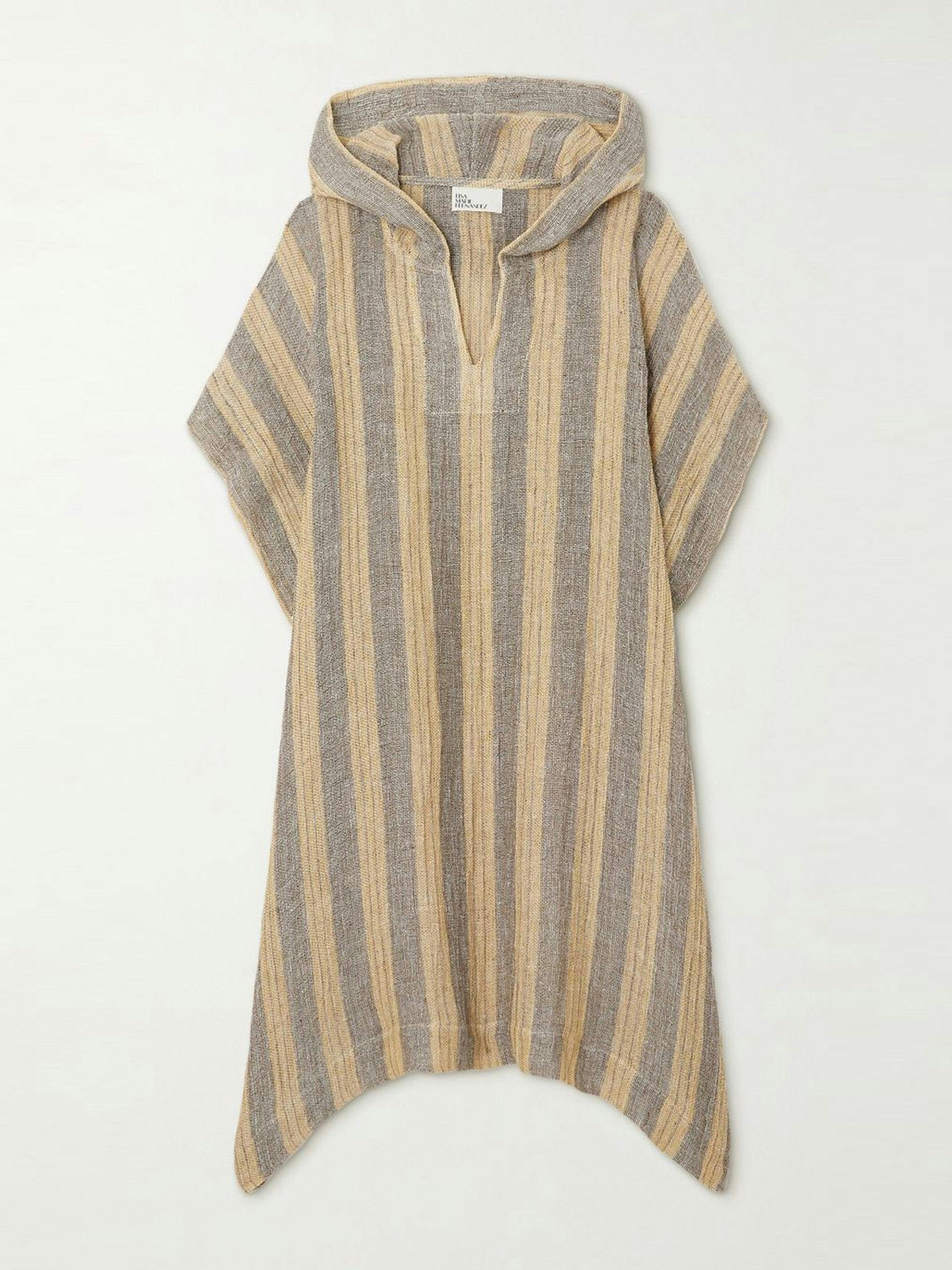 Striped hooded coverup