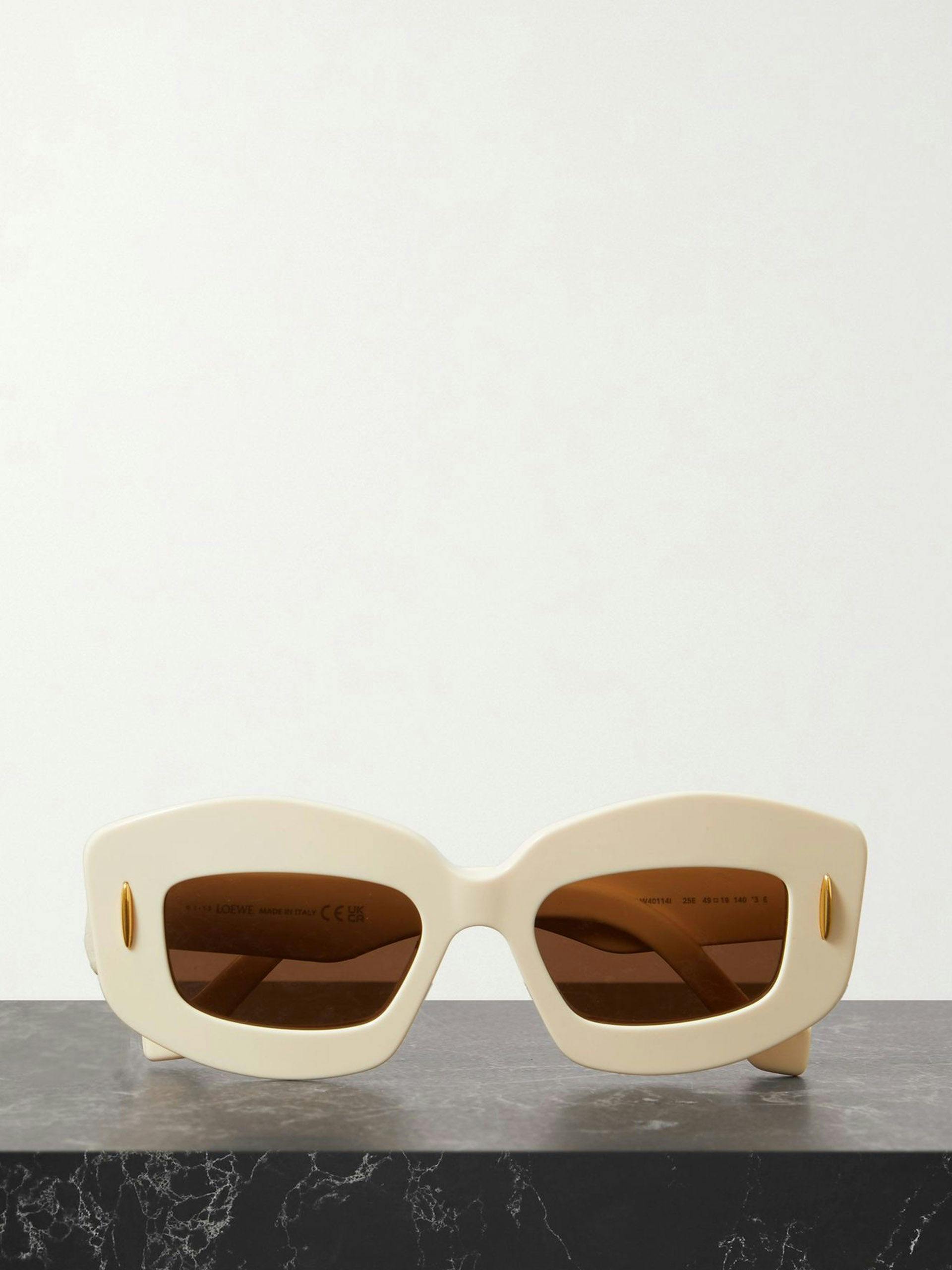 Screen square-frame acetate sunglasses