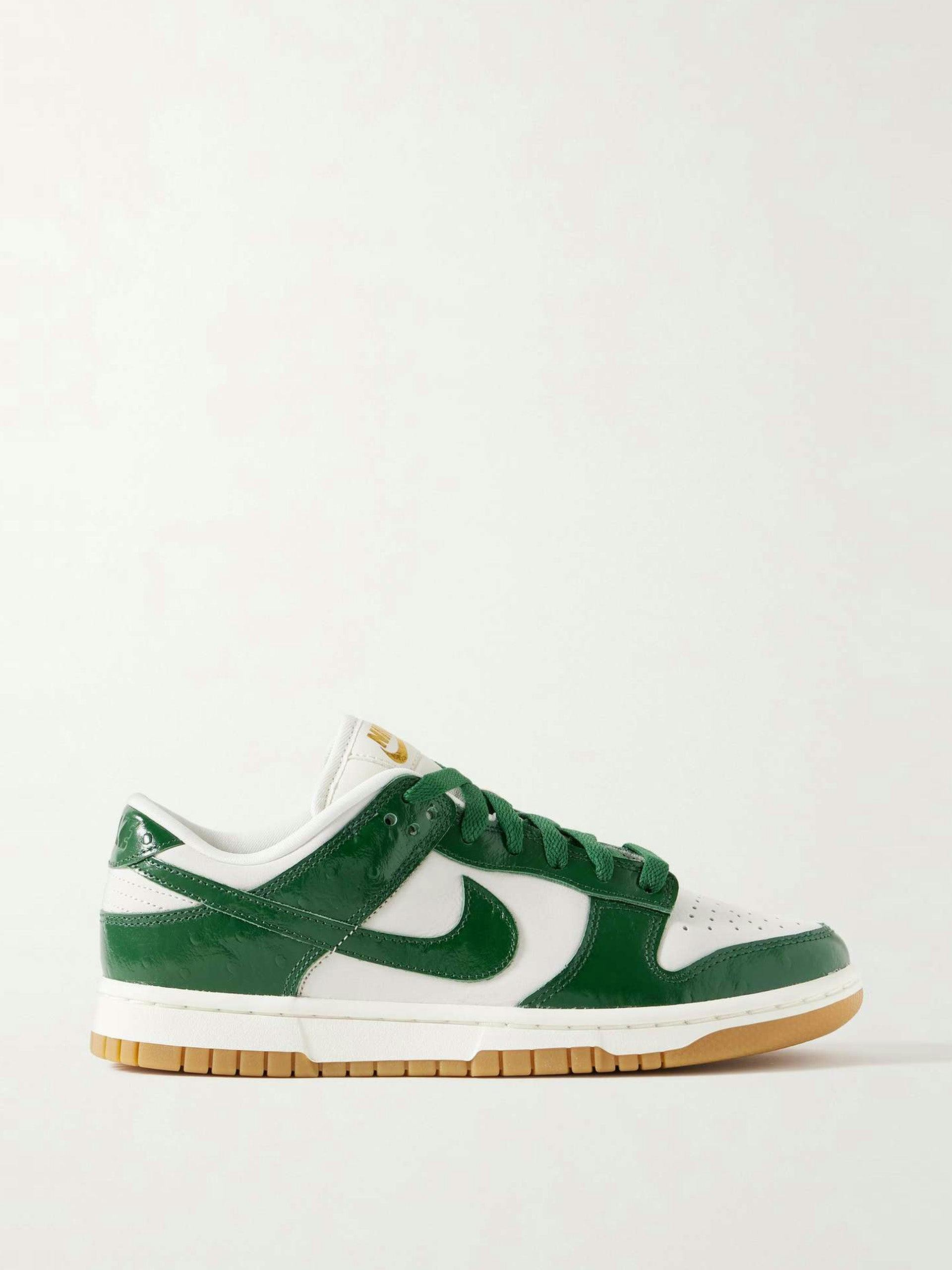 Dunk Low LX NBHD textured and smooth leather sneakers