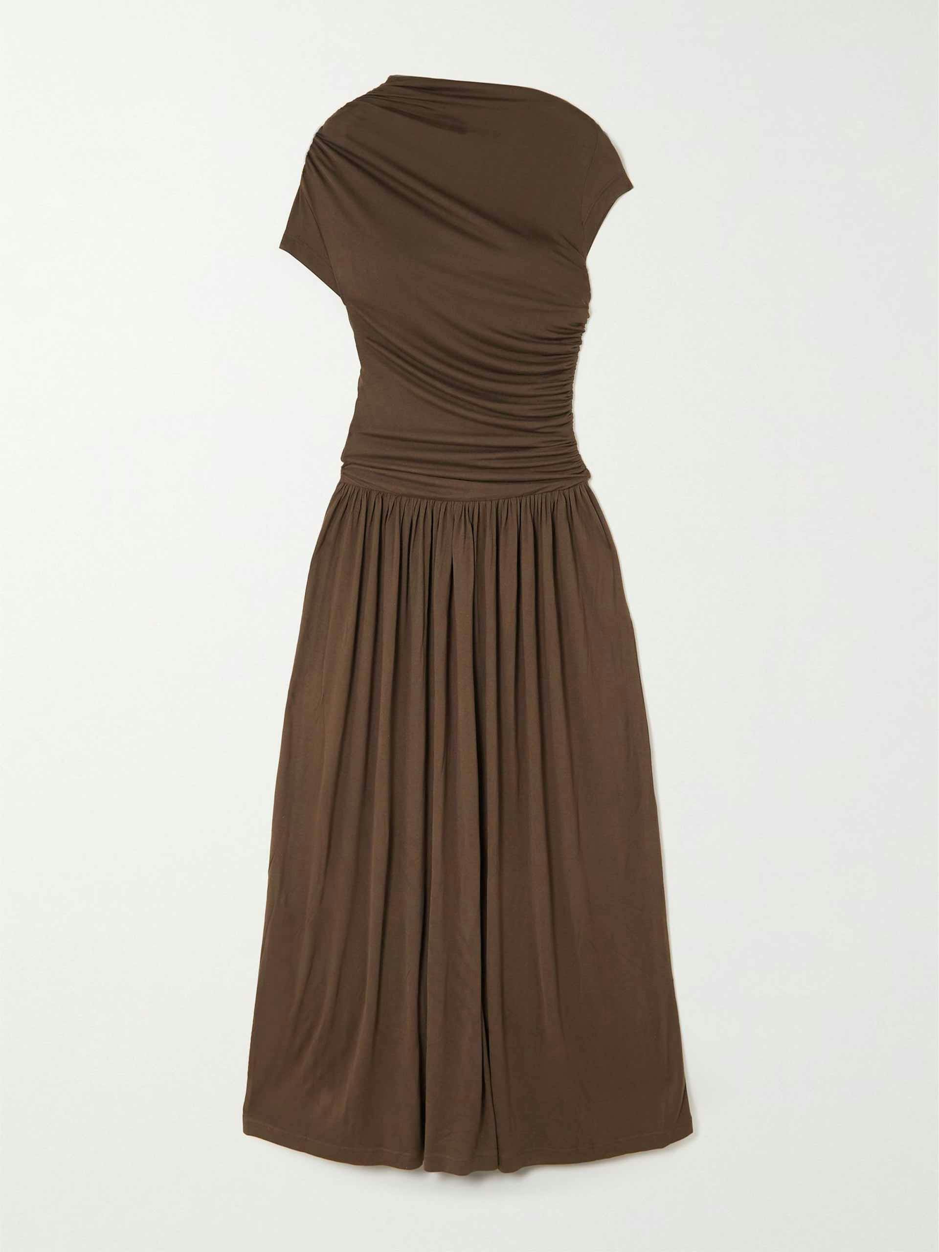 Brown Micro Modal maxi dress