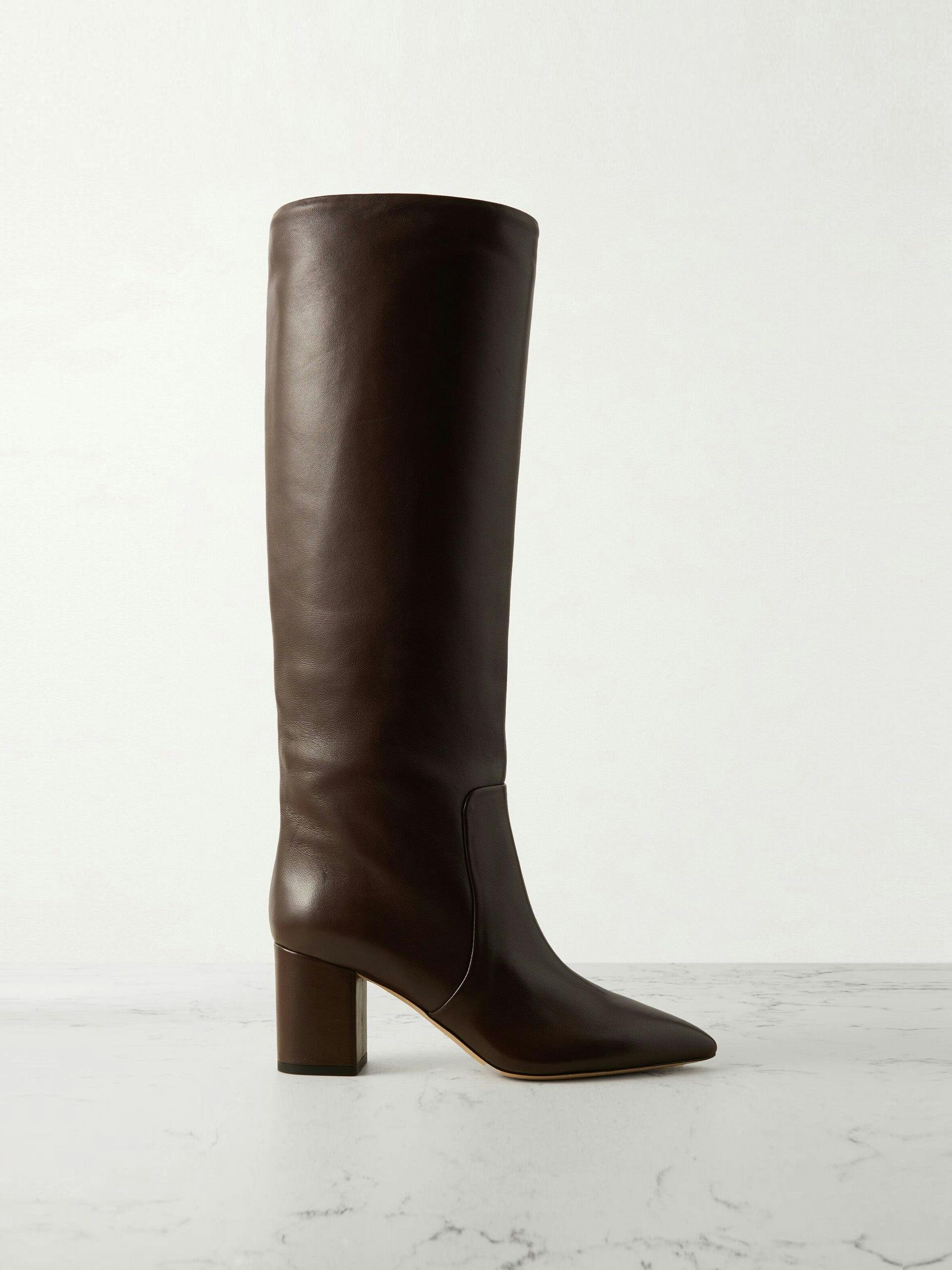 Anja leather knee boots