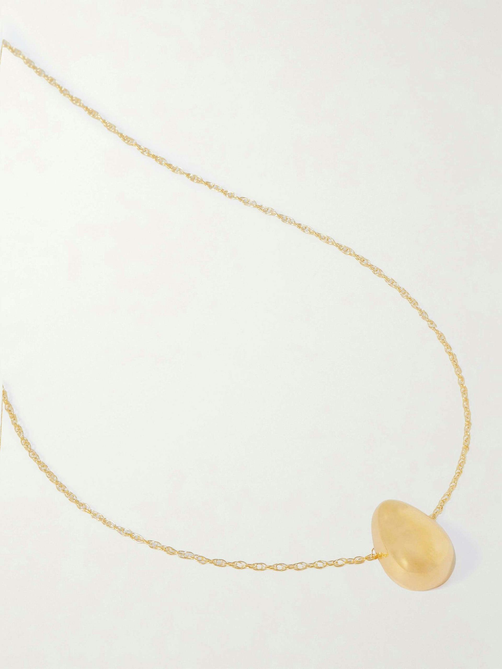 Tiny Egg gold vermeil necklace