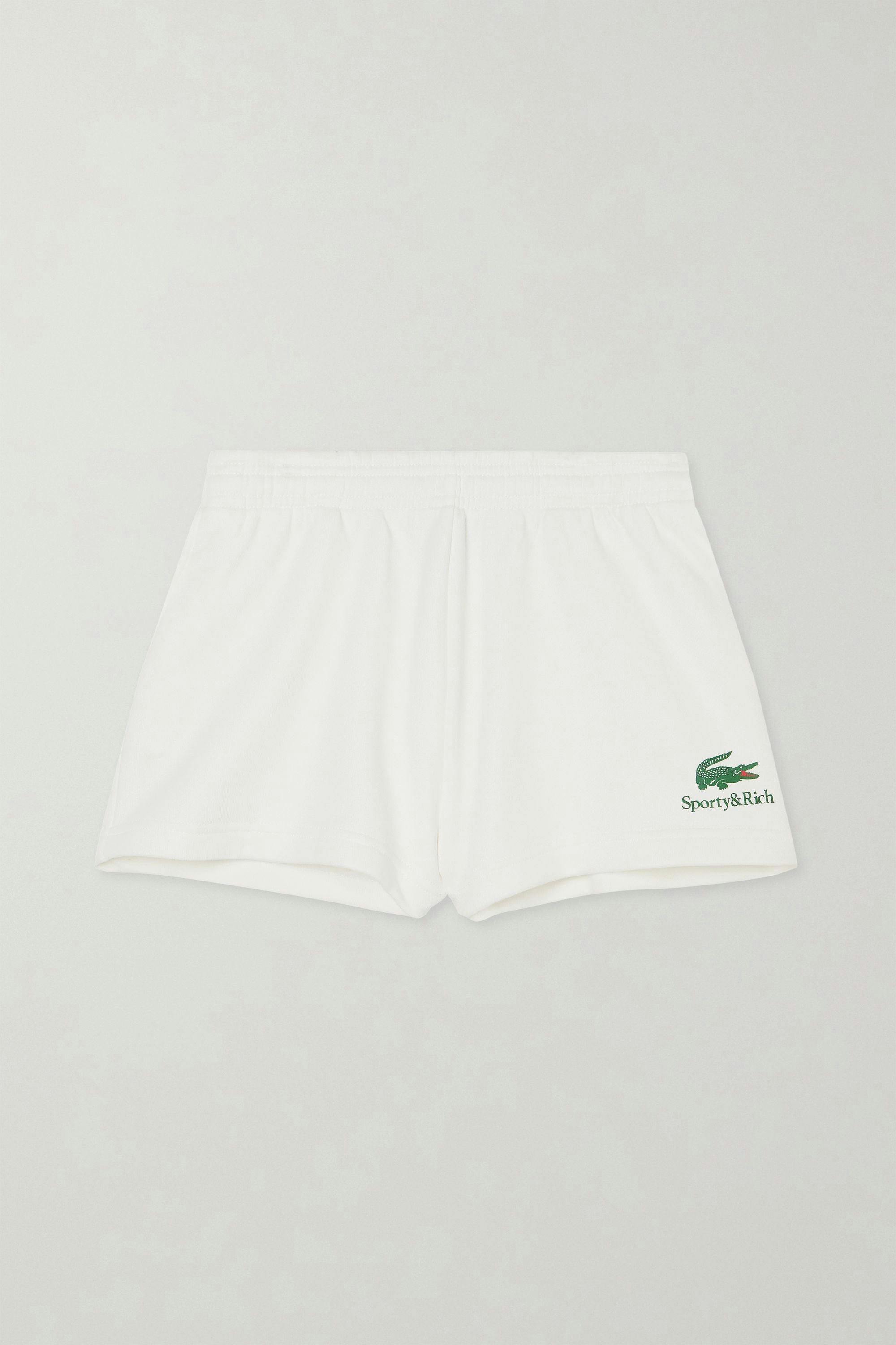 Lacoste Serif Disco cotton-jersey shorts